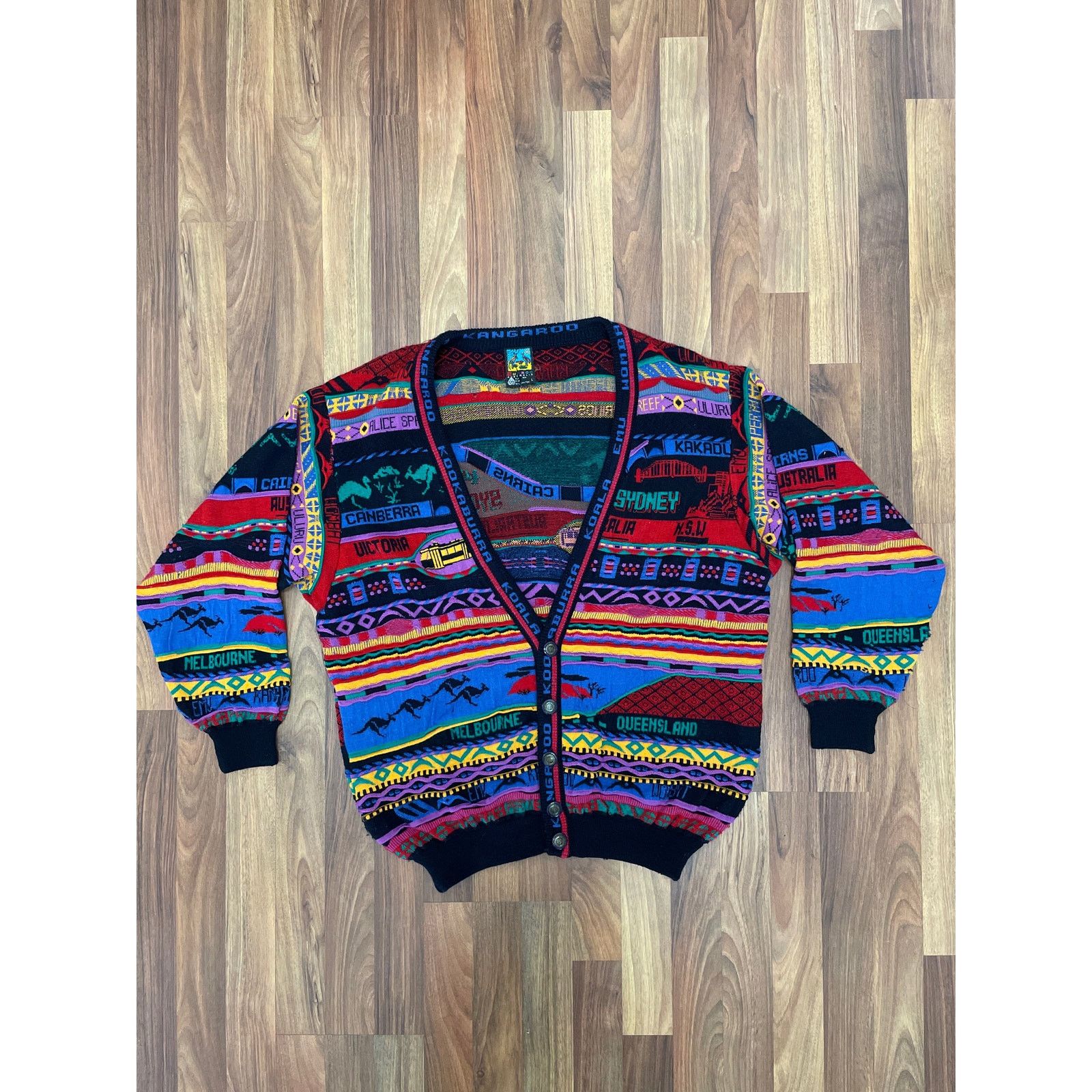 Vintage Emaroo Australian COOGI Style Vest Knit L Size US L / EU 52-54 / 3 - 1 Thumbnail