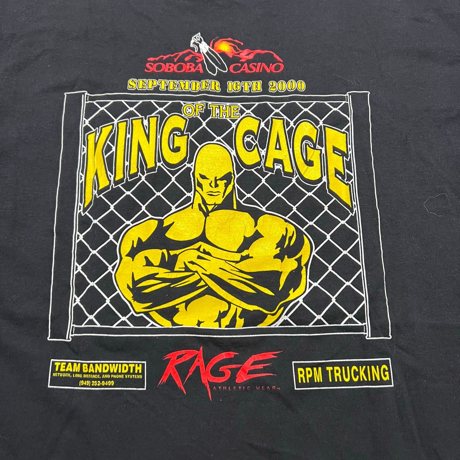 Vintage Vintage King of the Cage MMA T-Shirt Mixed Martial Arts Sz L Size US L / EU 52-54 / 3 - 2 Thumbnail