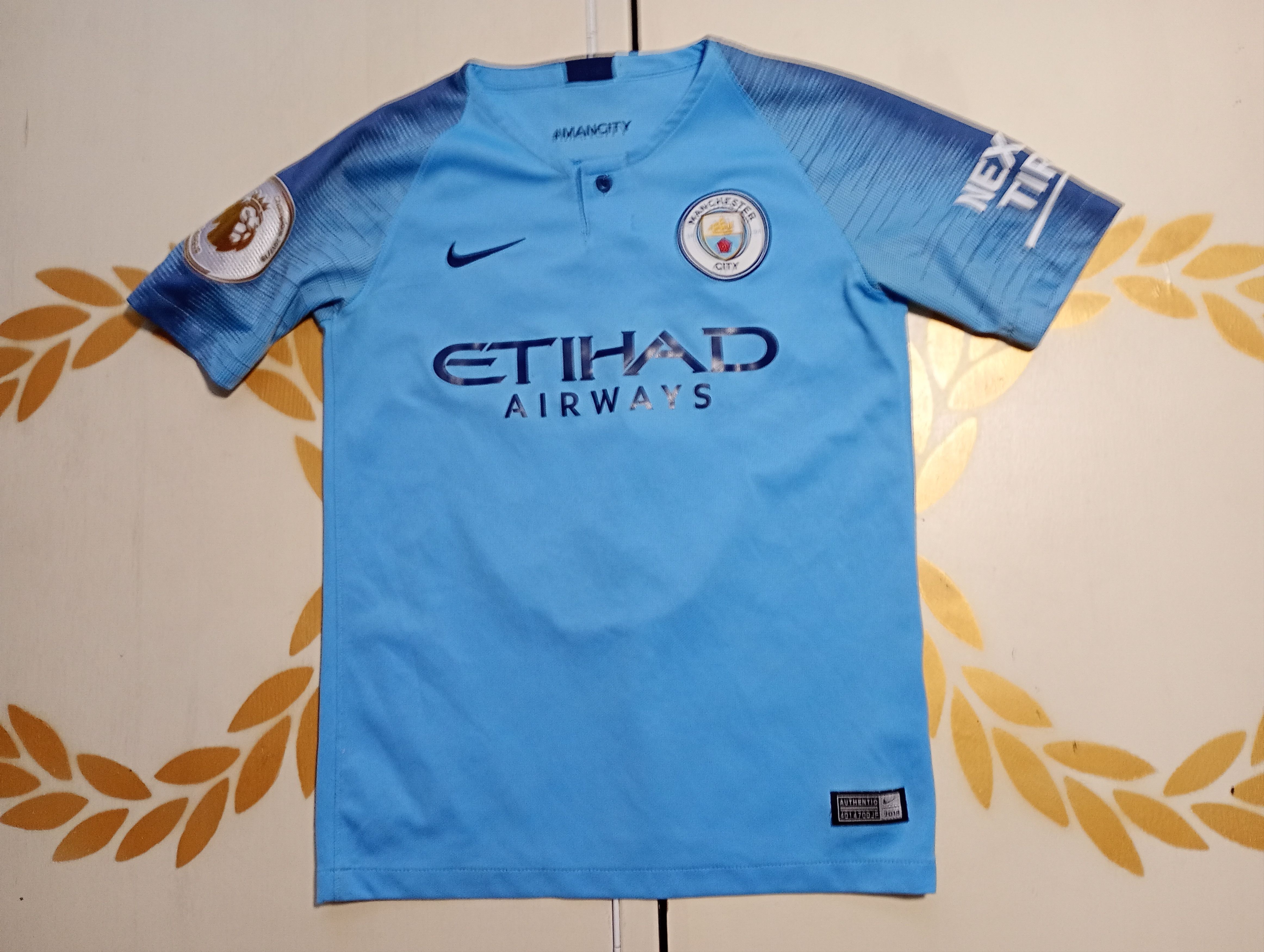 Nike Nike Man City Jersey 10 Kun Aguero 2018-2019 kids size M Size US XXS / EU 40 - 1 Thumbnail