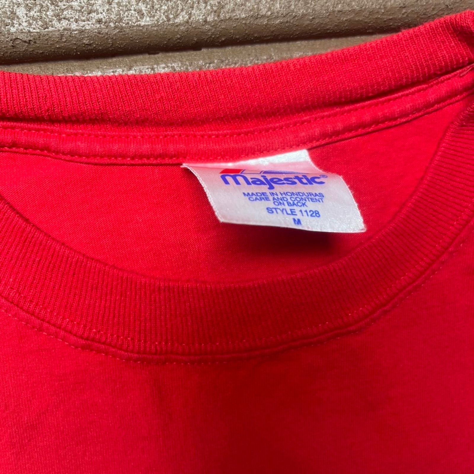 Majestic Y2k red majestic athletic Washington Size US M / EU 48-50 / 2 - 2 Thumbnail