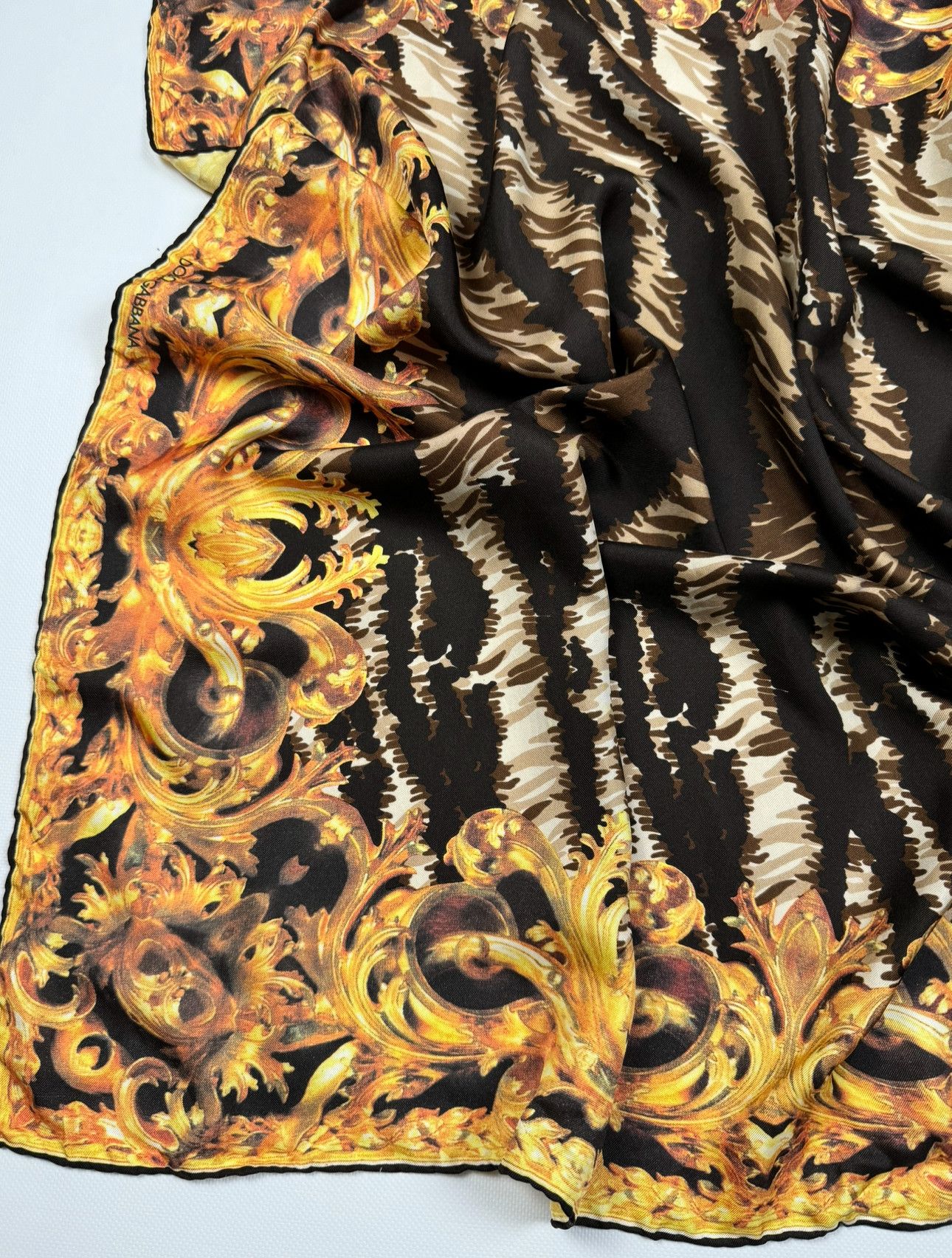 Dolce & Gabbana Dolce & Gabbana Silk Scarf Size ONE SIZE - 3 Thumbnail