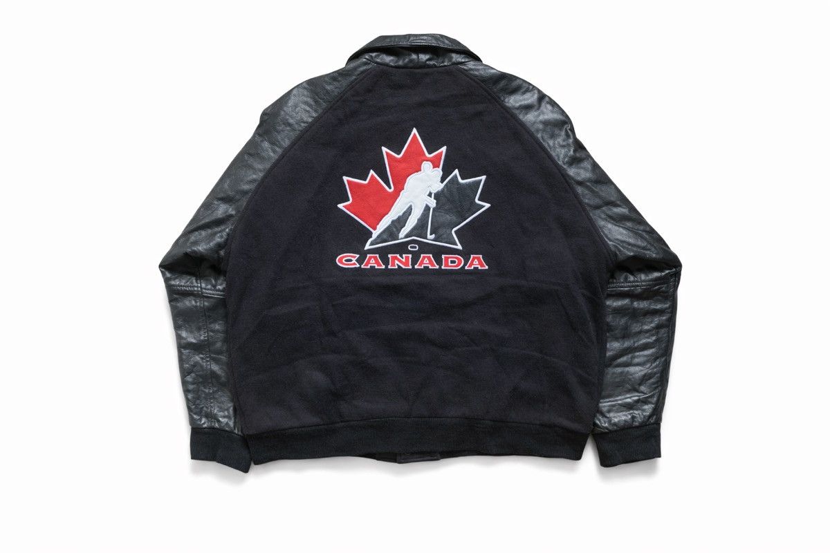 Nike Vintage Nike Team Canada Leather Varsity Jacket XL Size US XL / EU 56 / 4 - 5 Thumbnail