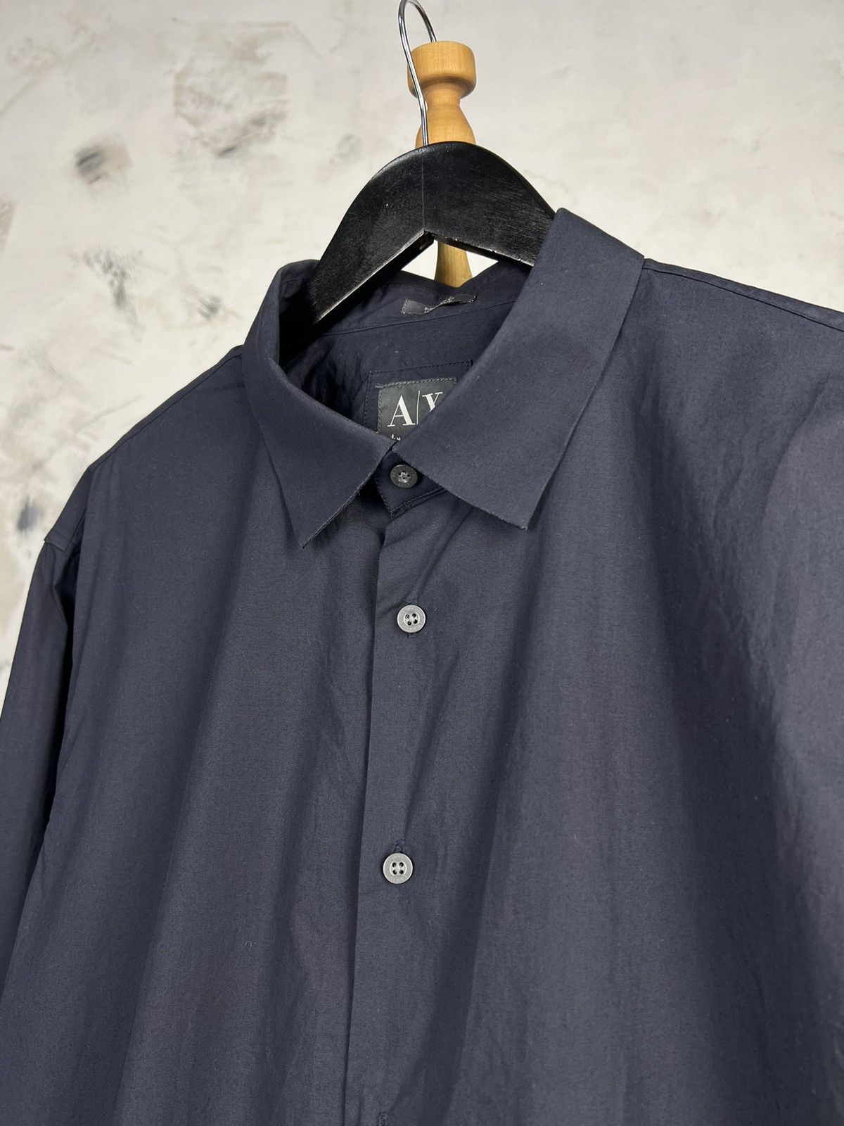 Armani Armani Exchange A|X Navy Long Sleeve Shirt Size L- XL Size US XL / EU 56 / 4 - 4 Thumbnail