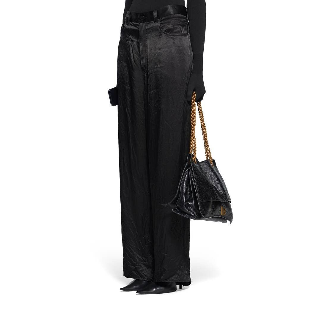 Balenciaga o1w1db10425 5 Pocket Baggy Pants in Black Size US 34 / EU 50 - 5 Thumbnail