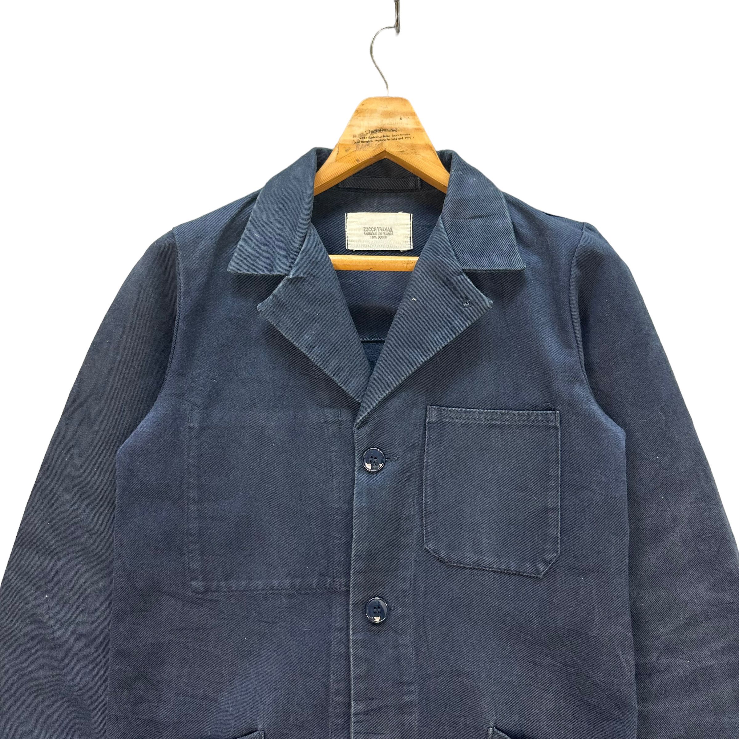 CABANE de ZUCCa ZUCCA TRAVAIL COTTON OVERCOAT #8365-006 Size US XS / EU 42 / 0 - 2 Thumbnail