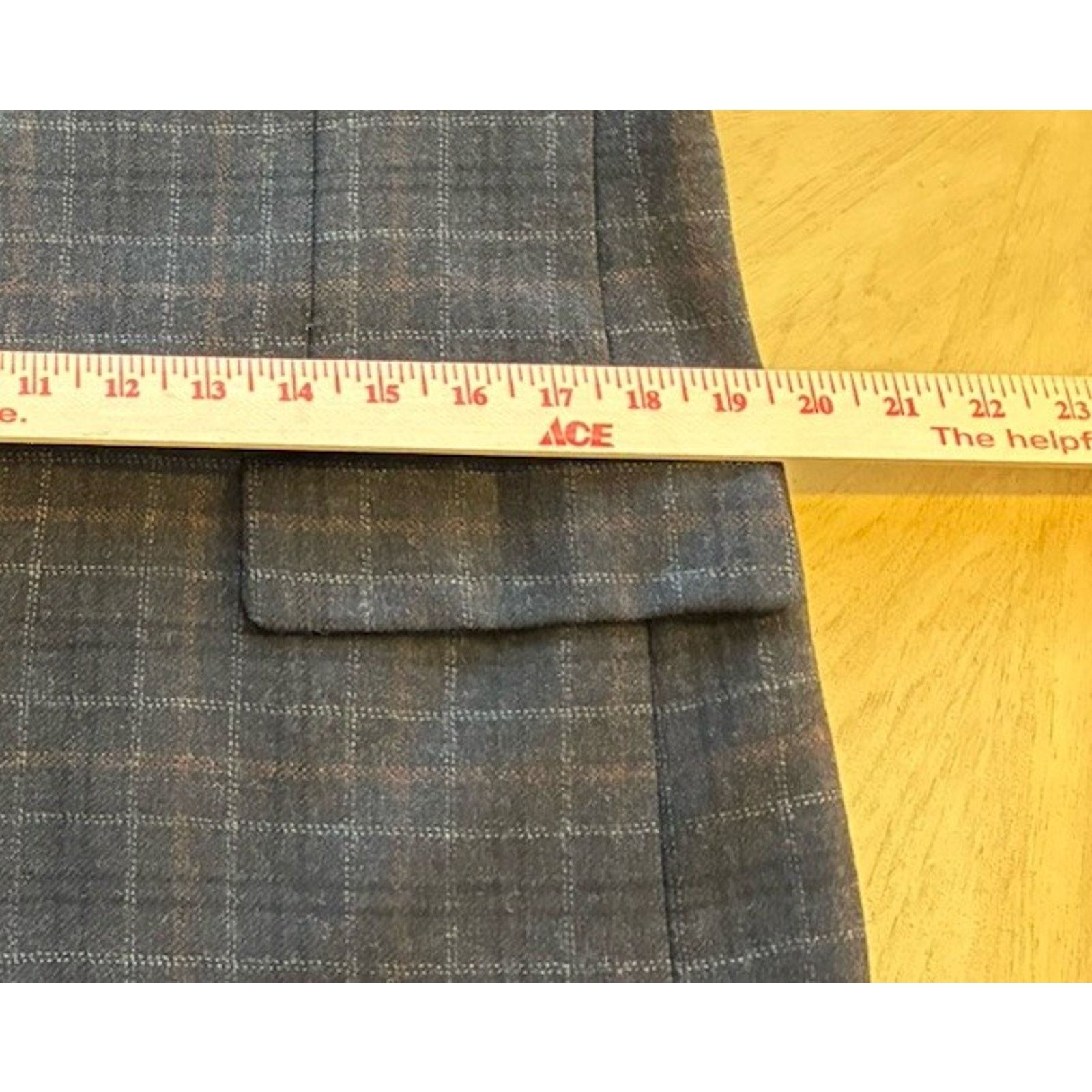 Canali CANALI Gray Plaid Check 100% Wool Blazer Sport Coat 38R S Size 38R - 11 Thumbnail