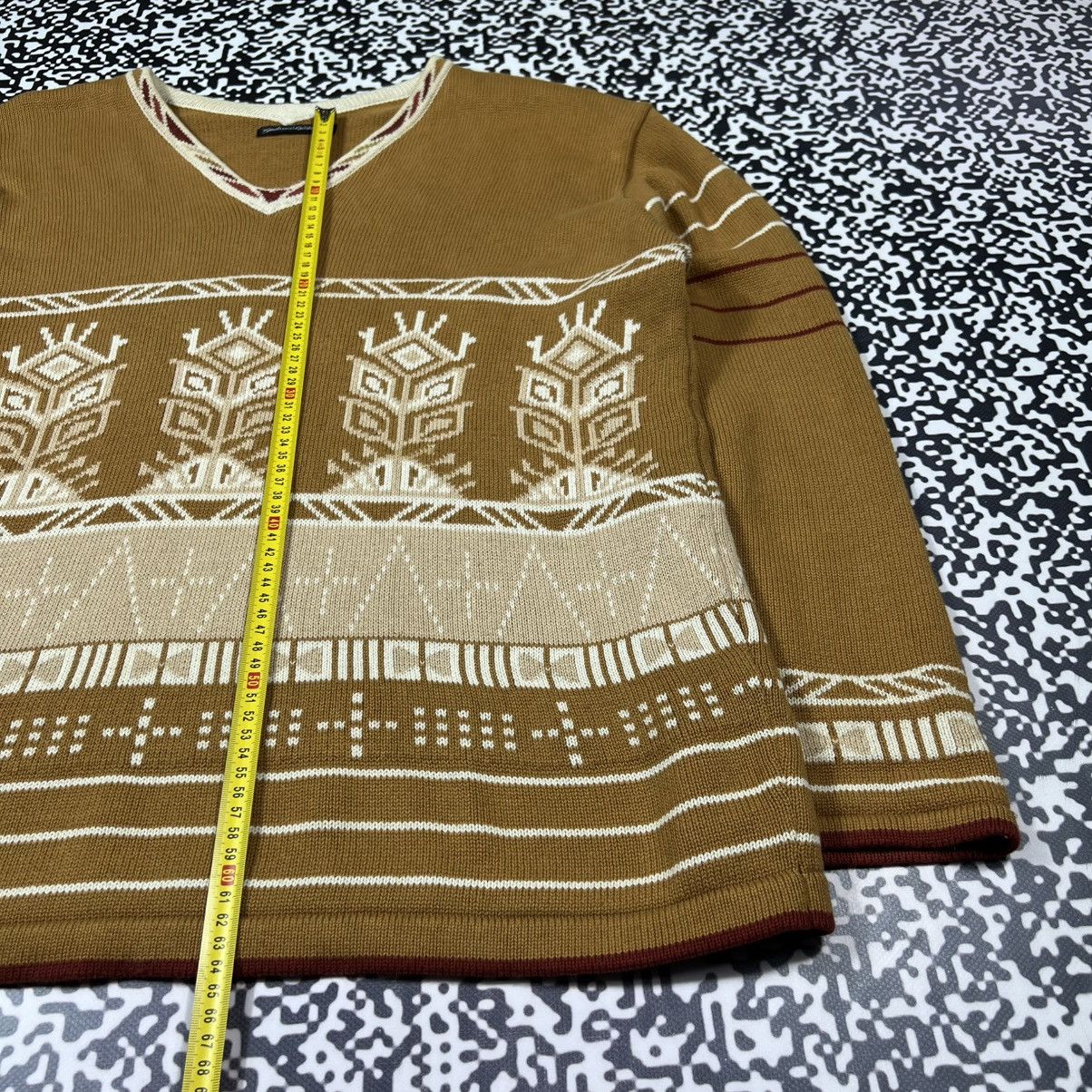 Gudrun Sjoden Vintage Y2K Gudrun Sjoden Retro Aztec Knitted Boxy Sweater Size L / US 10 / IT 46 - 20 Thumbnail