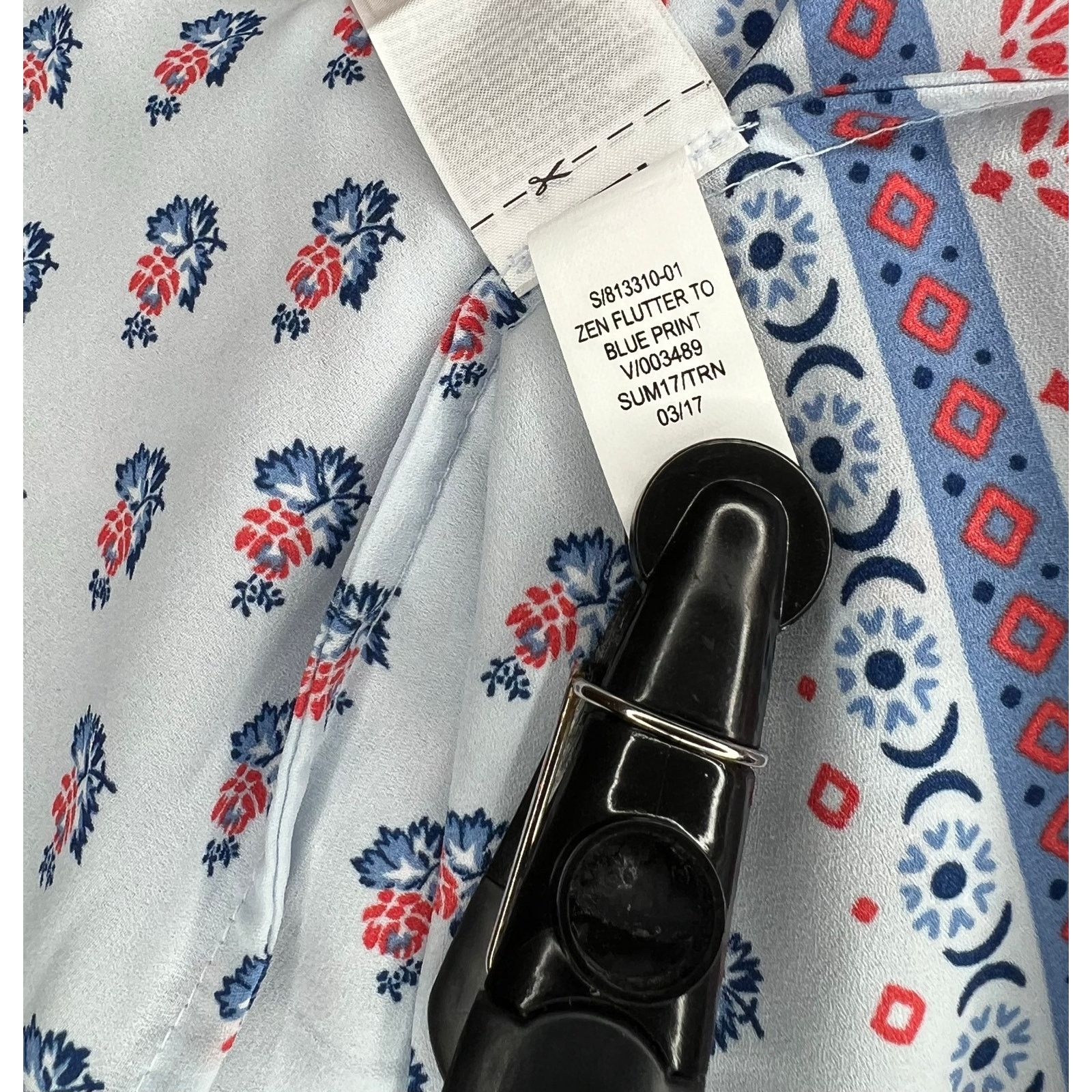 Gap Gap boho Zen flutter sleeve peasant top blue floral size XL Size XL / US 12-14 / IT 48-50 - 6 Thumbnail