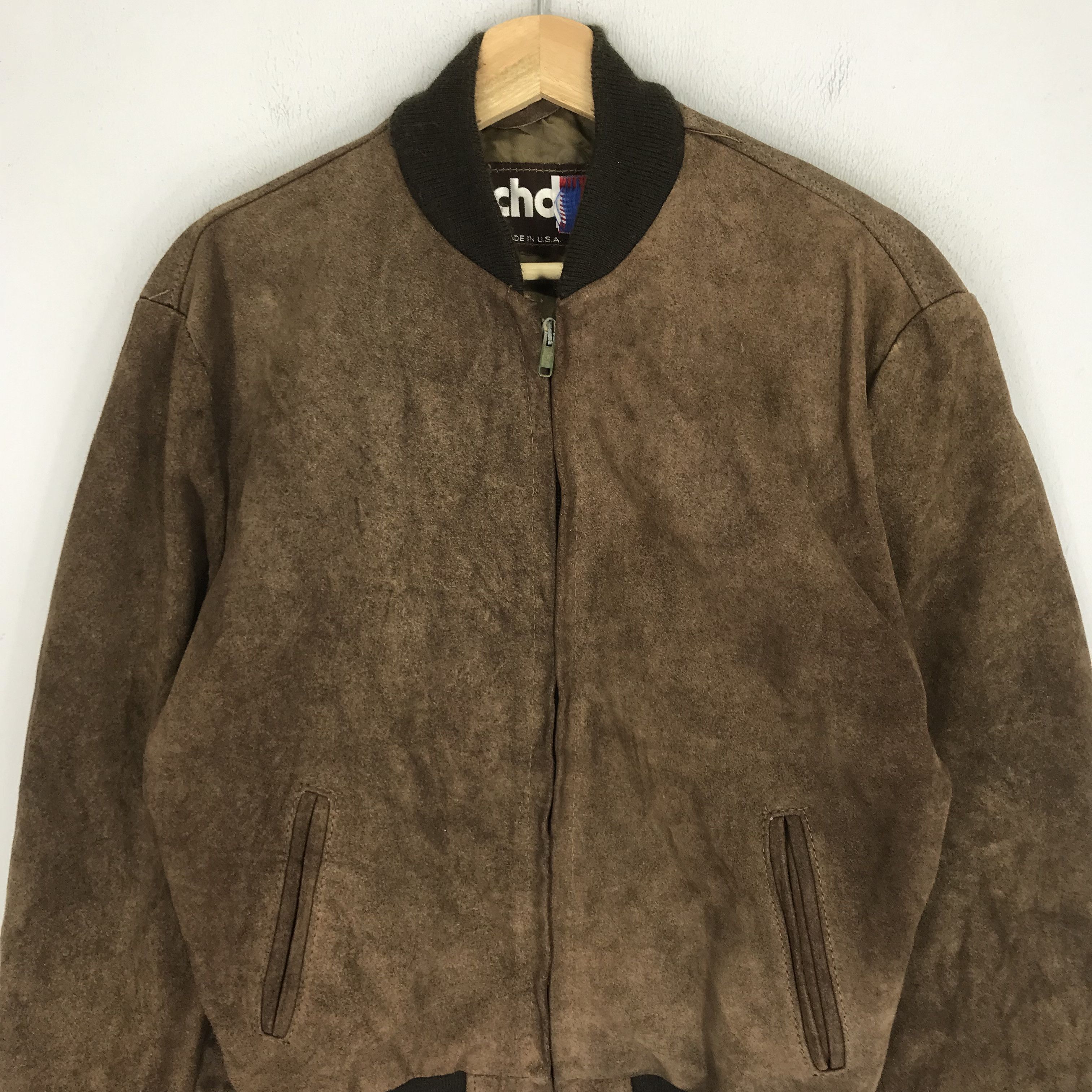 Schott Vintage 90s Schott NYC Brown Suede Pure Leather Jacket Size US M / EU 48-50 / 2 - 3 Thumbnail