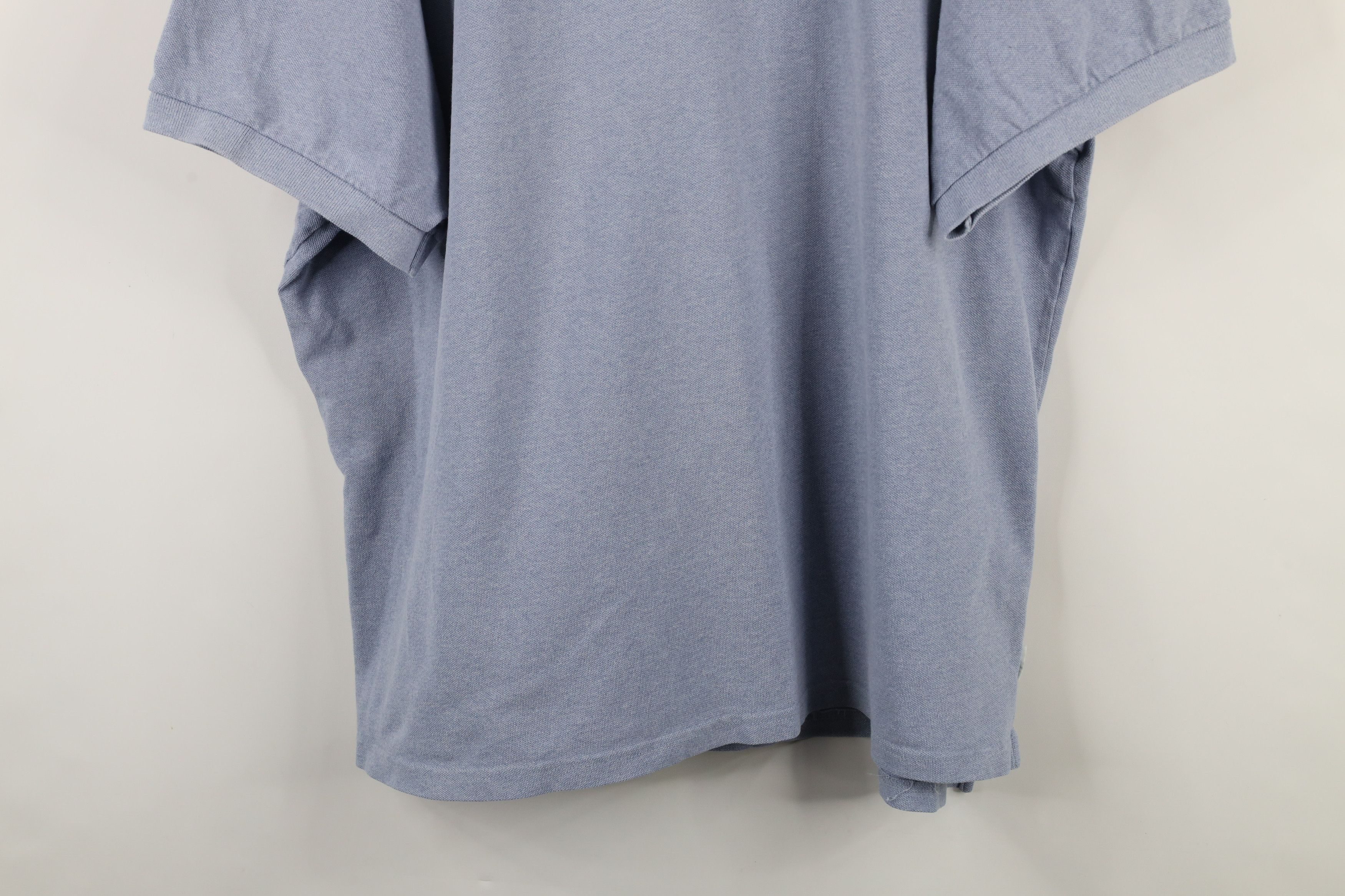 J.Crew × Vintage Vintage 90s J Crew Blank Collared Polo Shirt Blue USA Size US XXL / EU 58 / 5 - 3 Thumbnail