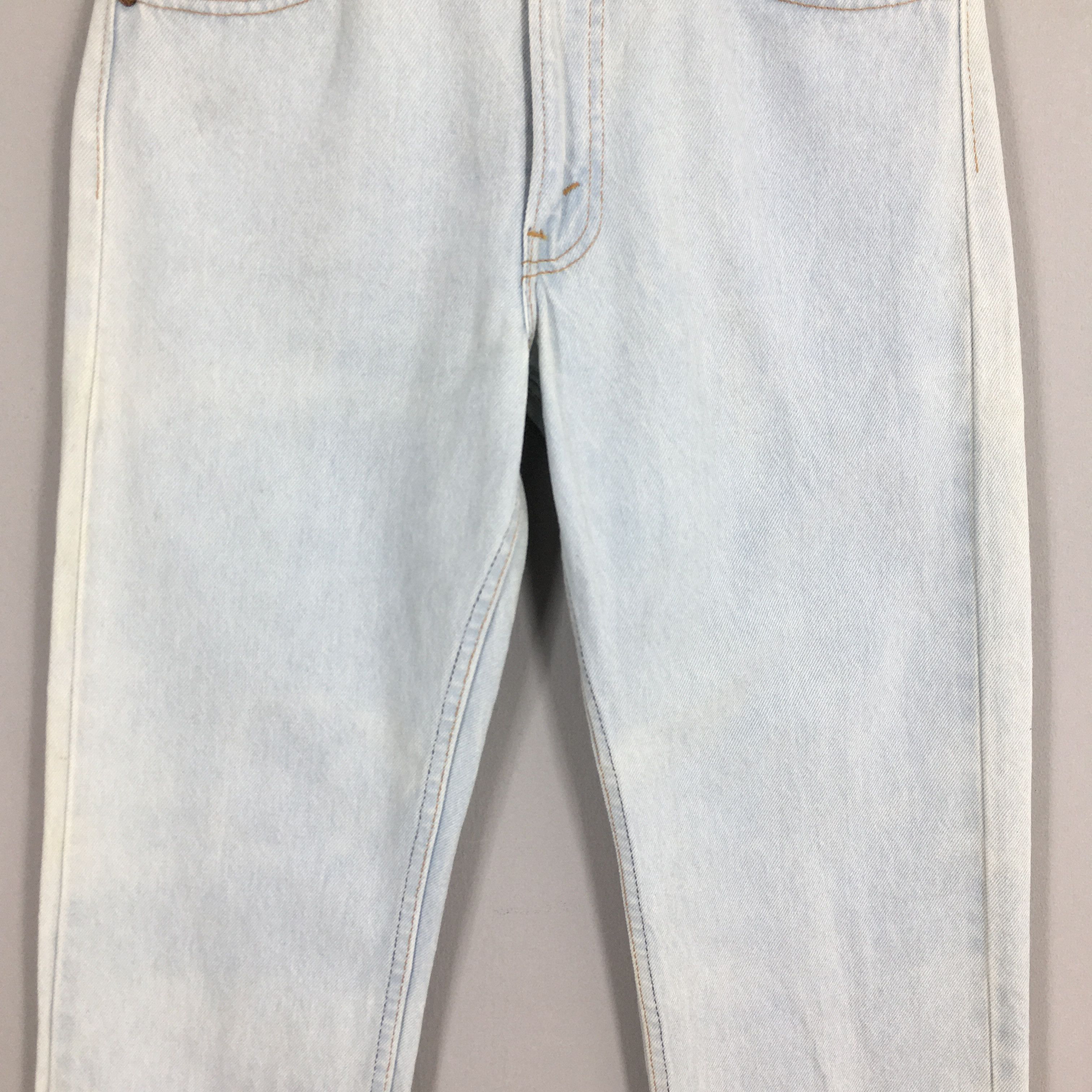 Levi's Size 29x26.5 Vintage 80s Levi's 505 Faded Blue Jeans S663 Size US 29 - 3 Thumbnail