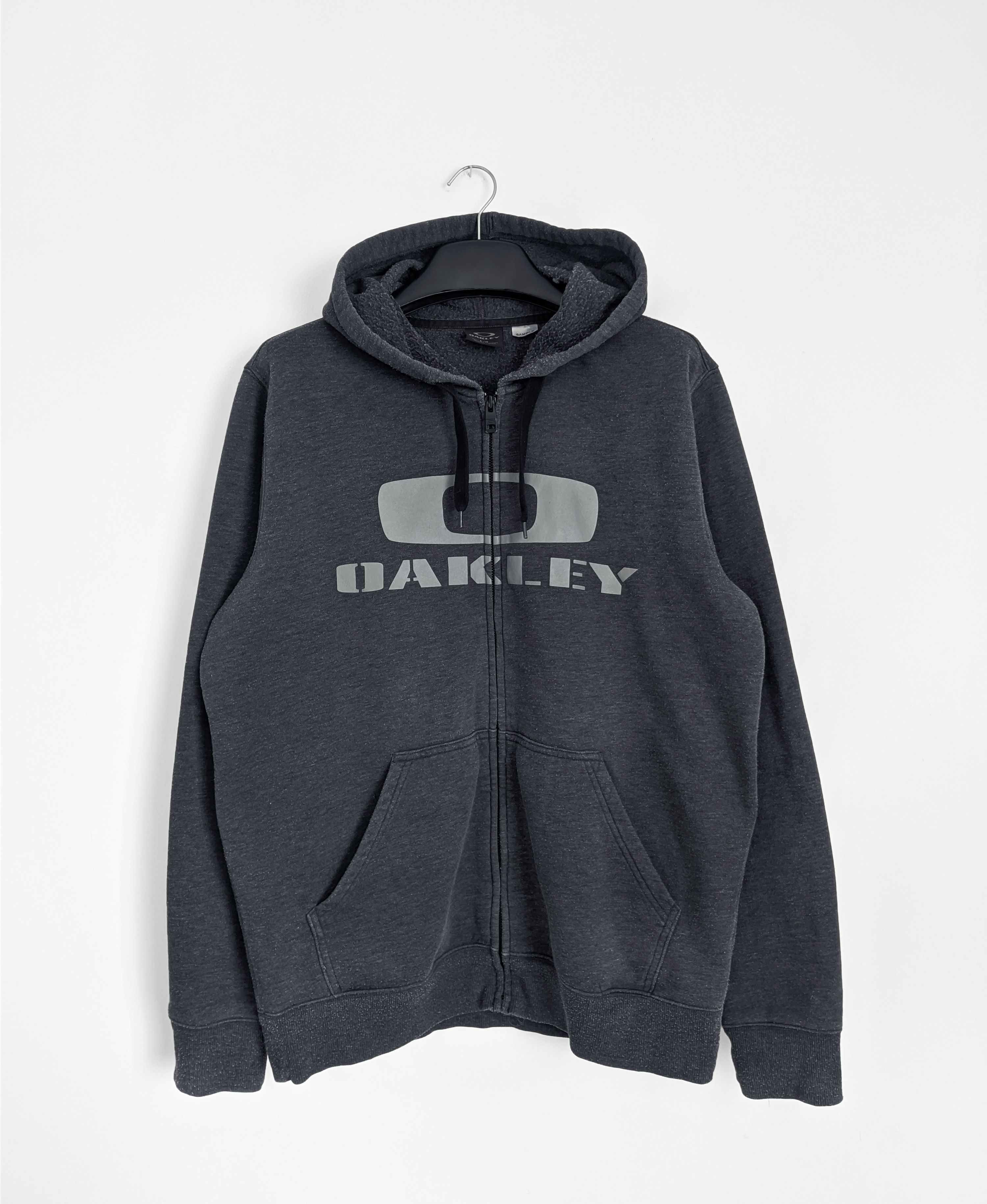 90-00’s Oakley logo zip up Parker Oakley × Vintage Oakley vintage brown zip hoodie big logo
