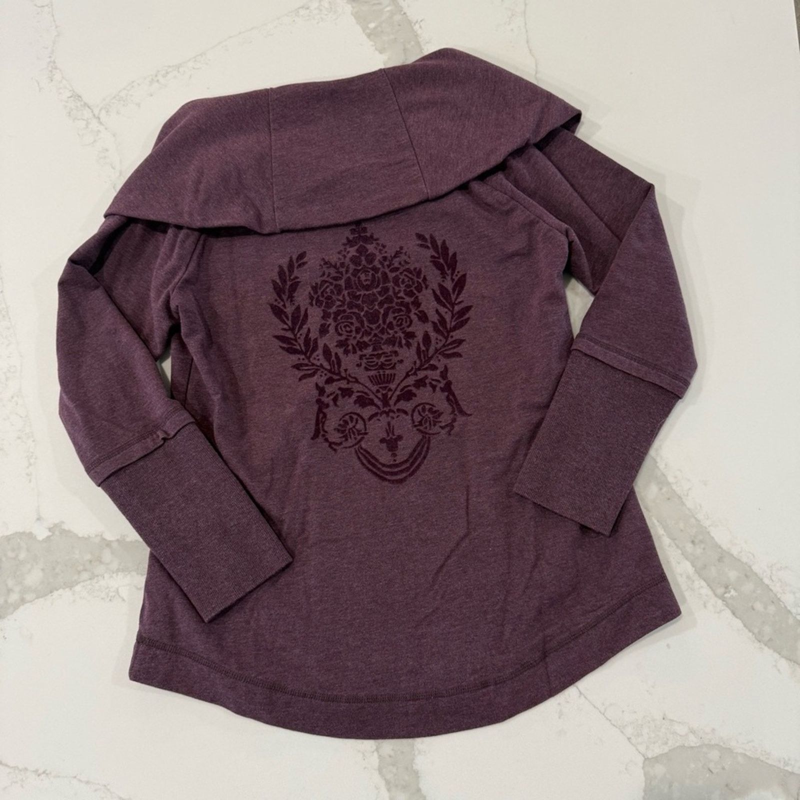 Soft Surroundings Soft Surroundings CowlNeck Damask Sweater Womens SmallPetite Size S / US 4 / IT 40 - 1 Thumbnail