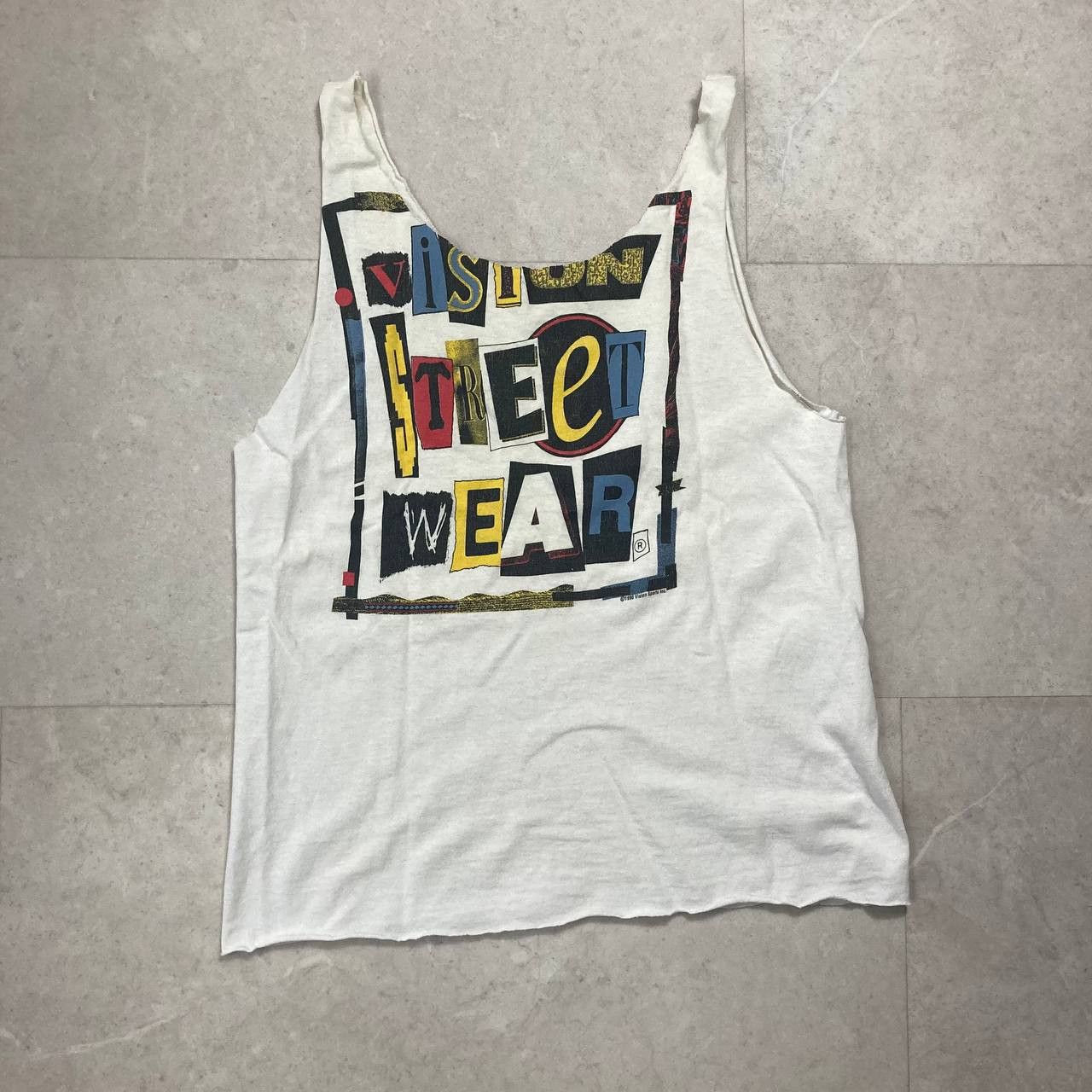 Vision Streetwear Vintage 90s Vision Street Wear Distressed Sleeveless Tee Size US S / EU 44-46 / 1 - 2 Thumbnail
