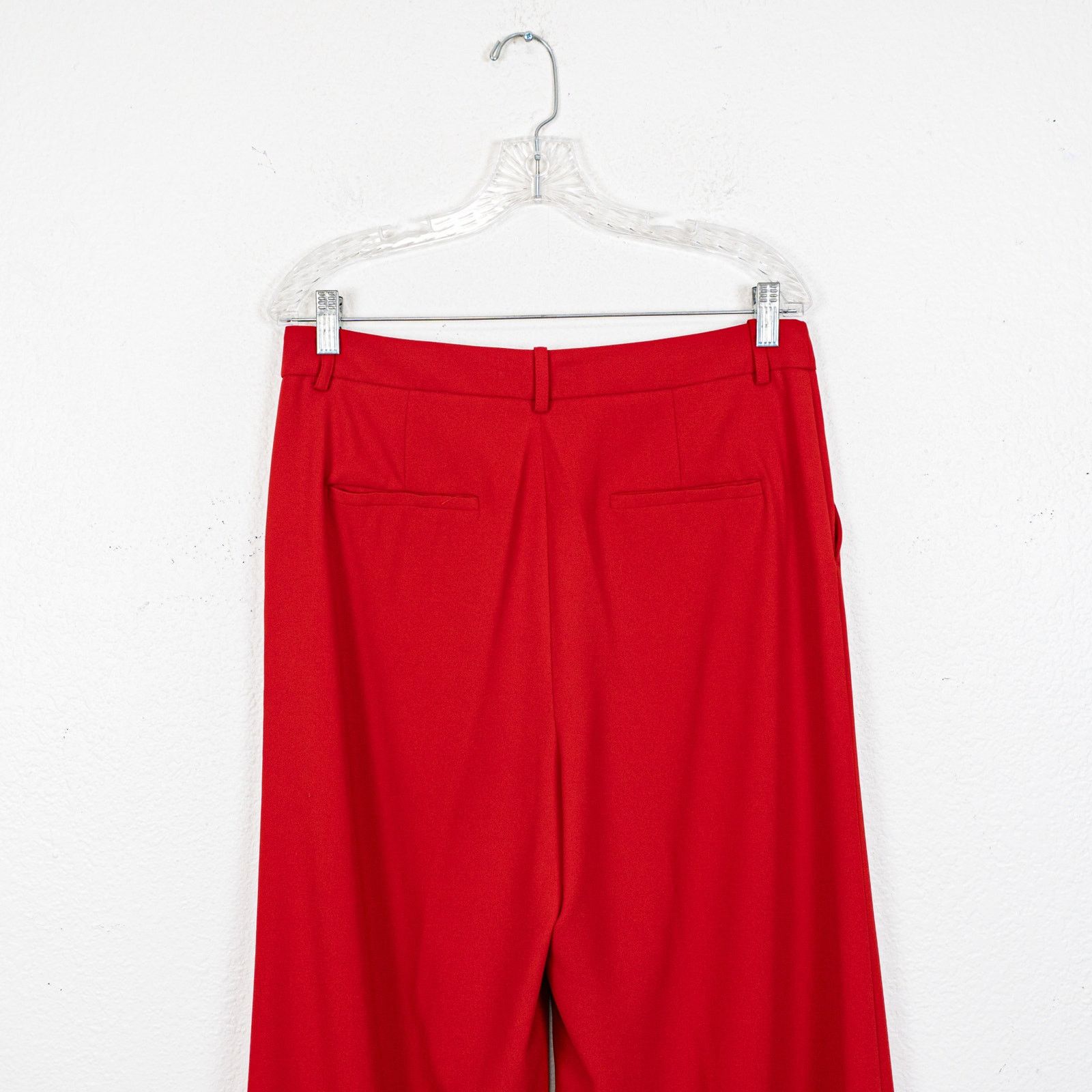 Alice + Olivia Alice + Olivia Eric Wide Leg Pants in Ruby Red Size 12 Size 34" / US 12 / IT 48 - 10 Thumbnail