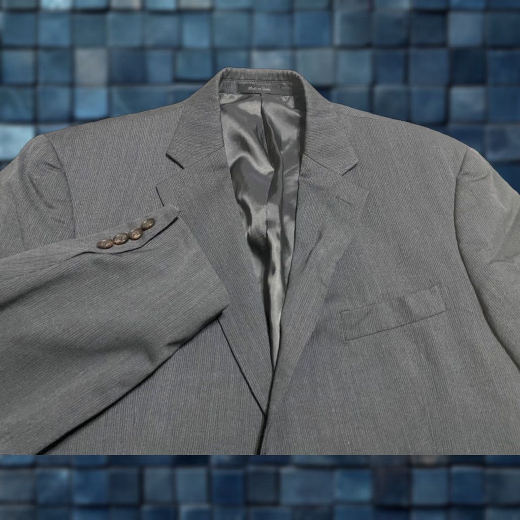 Ralph Lauren Lauren Ralph Lauren Blazer Mens 44 Wool Gray 2 Button Long Sleeve Solid Jacket Size US XXL / EU 58 / 5 - 1 Thumbnail
