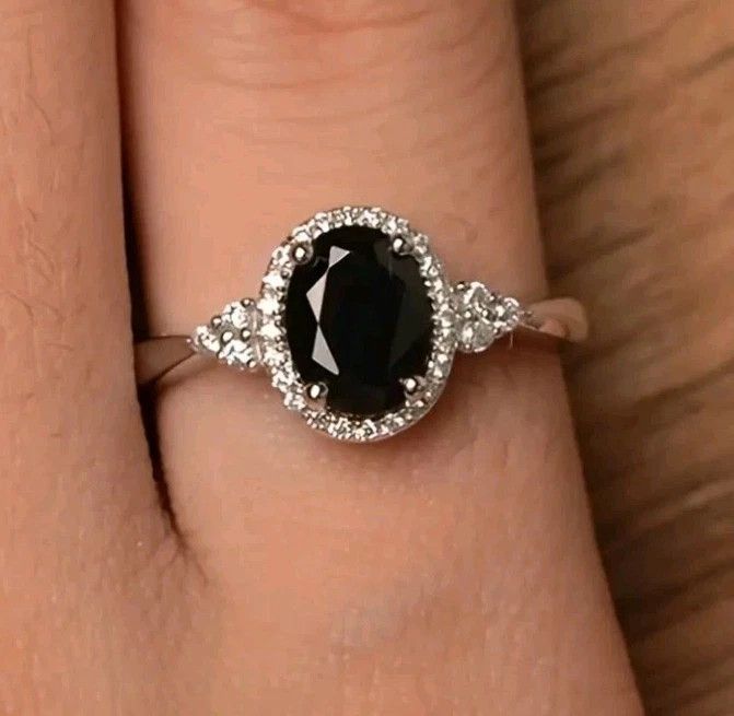Other Fashion Jewelry Ladies Sapphire Crystal Ring Size 6 Size ONE SIZE - 4 Thumbnail