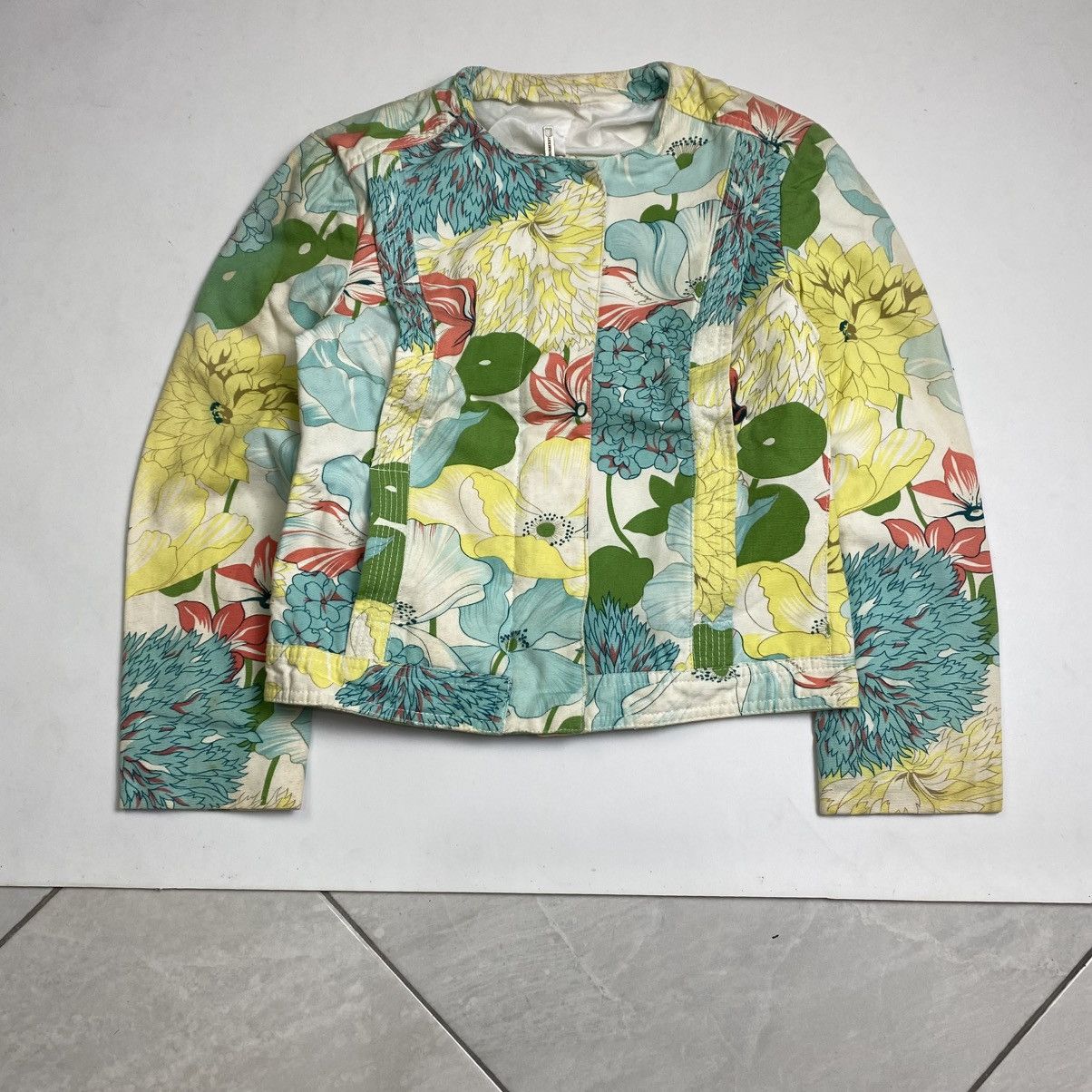 Burberry × Burberry Prorsum Burberry full colour flower pattern Jacket Size XS / US 0-2 / IT 36-38 - 3 Thumbnail