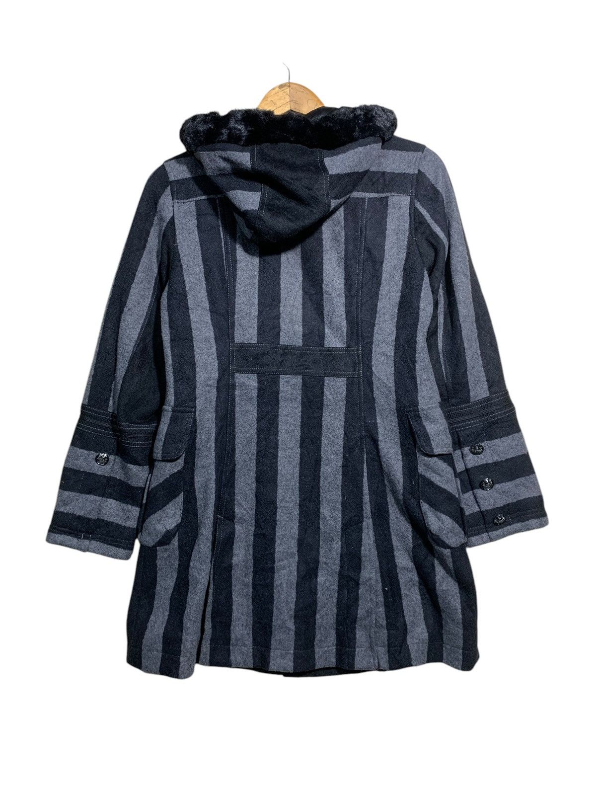Japanese Brand 🔥ALGONQUINS STRIPES GOTH HOODIE JACKETS Size M / US 6-8 / IT 42-44 - 5 Thumbnail