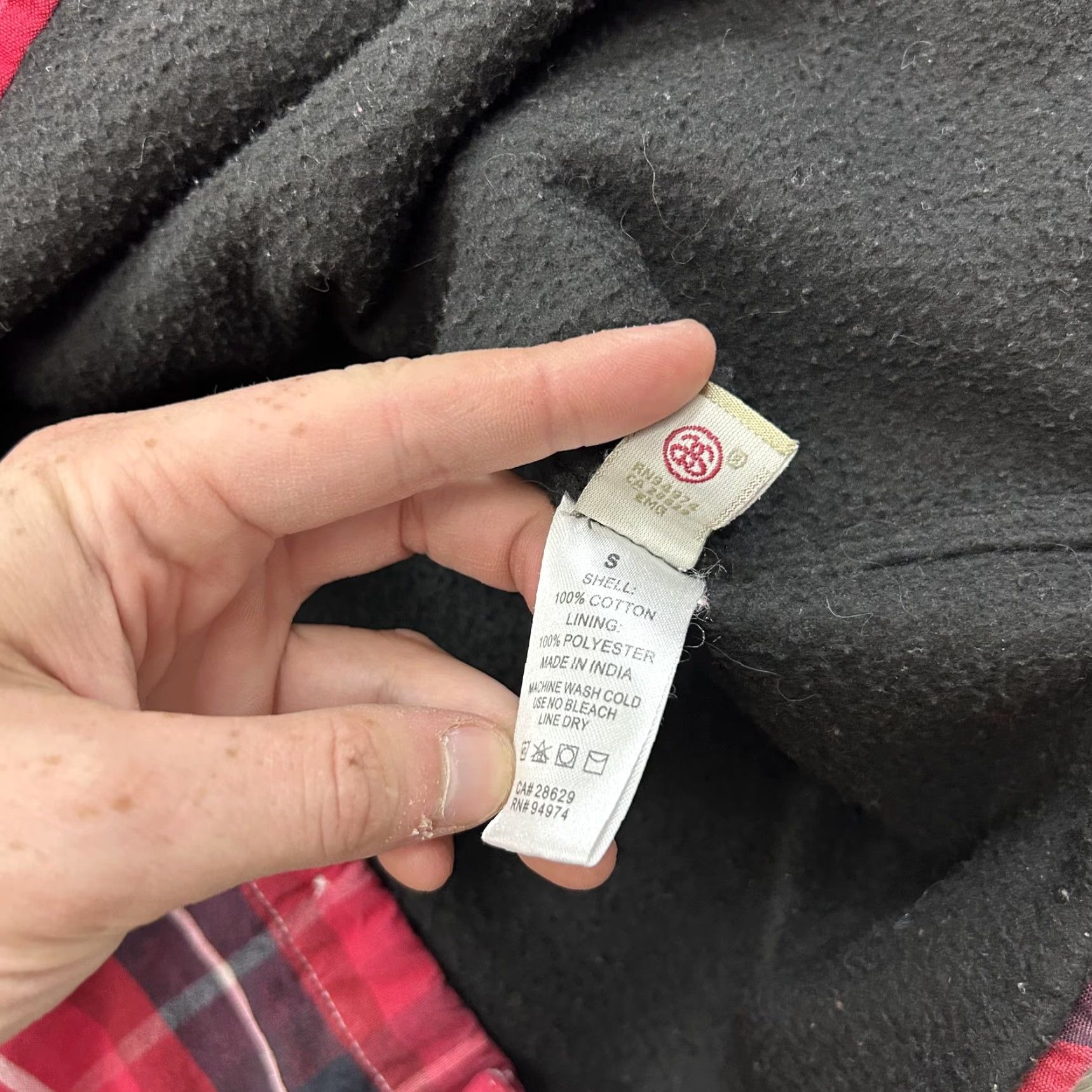 Vintage VINTAGE Stussy Shirt Jacket Mens Small Plaid Fleece Lined Button Up Flannel Shacket 90s Red Womens? Mens Size US S / EU 44-46 / 1 - 7 Thumbnail