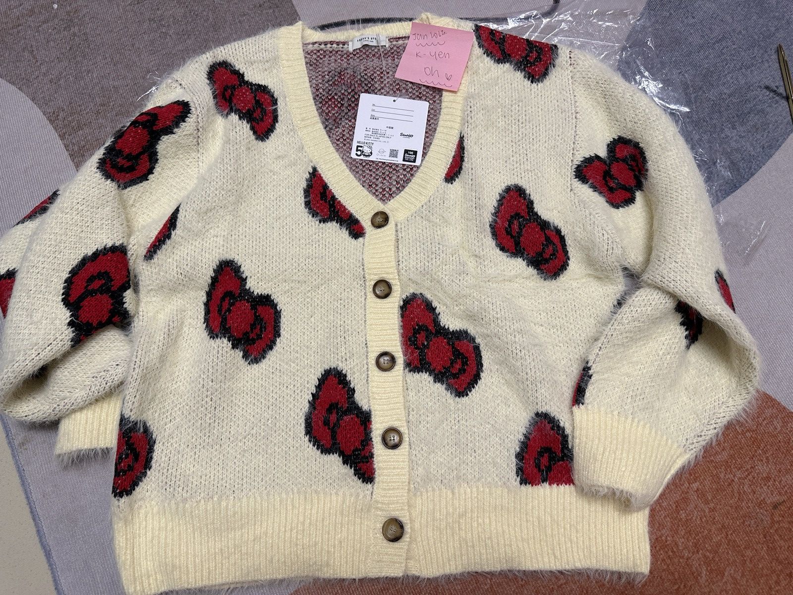 Japanese Brand Hello Kitty X Freaks Cardigan Size ONE SIZE - 2 Thumbnail