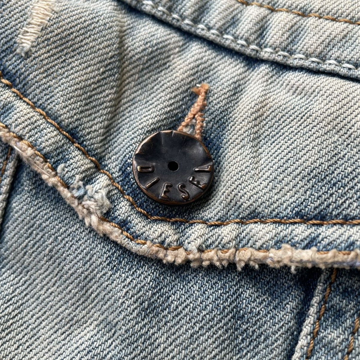 Diesel VINTAGE DIESEL LEATHER PILE BLANKET LINED DENIM JACKET Size US S / EU 44-46 / 1 - 16 Thumbnail