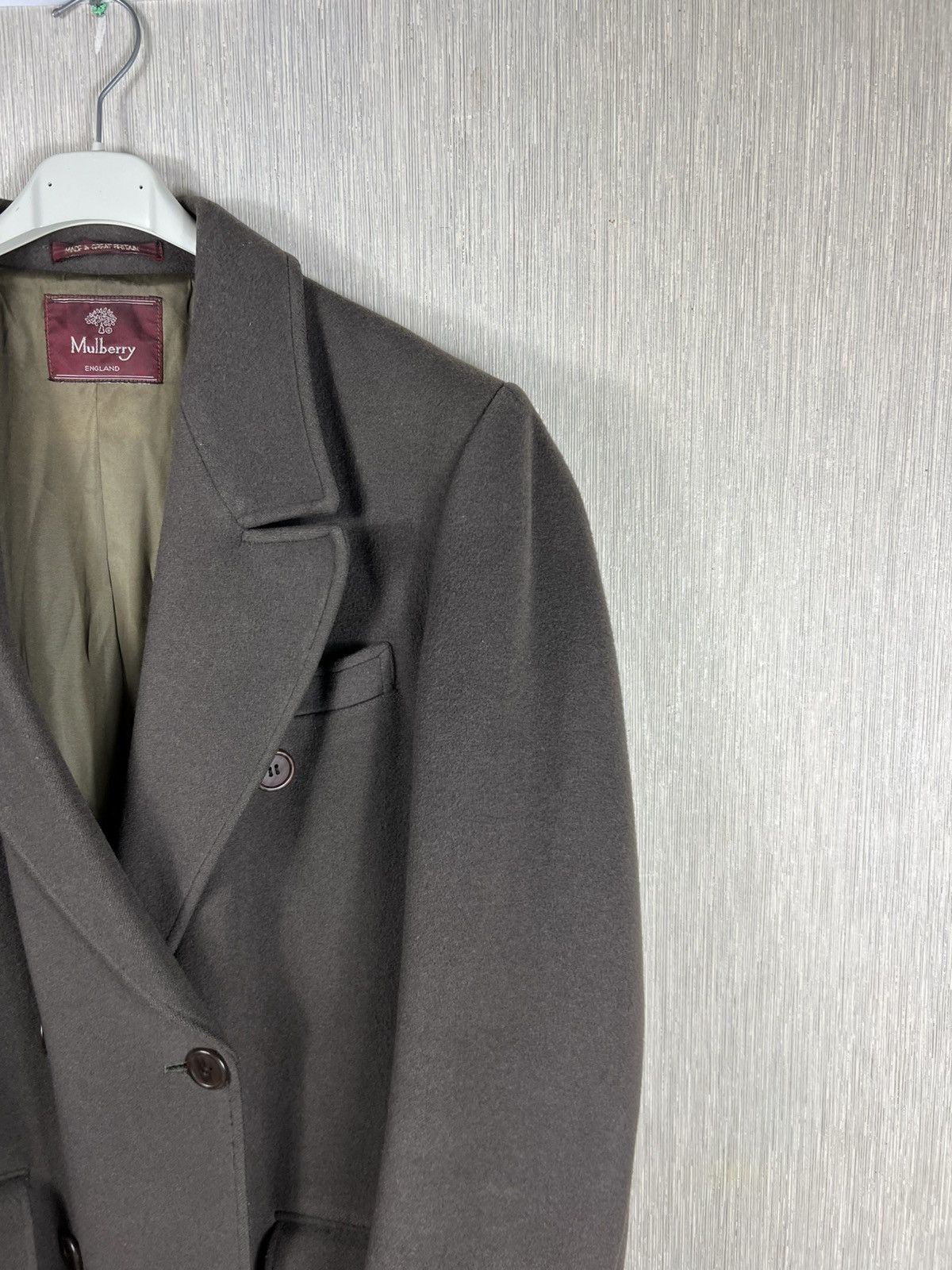 Mulberry Vintage 90s Mulberry wool cashmere double-breasted long coat Size US M / EU 48-50 / 2 - 21 Thumbnail
