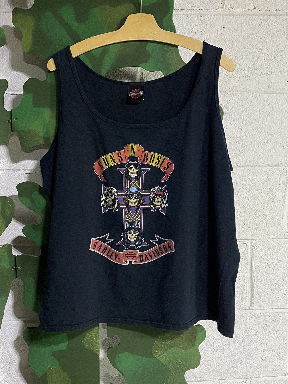 Guns N' Roses × Harley Davidson × Vintage Guns and Roses Harley Davidson Ladies Tank (sz XXL) Size XXL / US 16-18 / IT 52-54 - 1 Thumbnail
