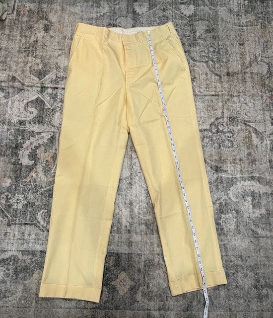 J. Press J. Press Made in USA Vintage Yellow Cotton Dress Trousers Size US 35 - 2 Thumbnail