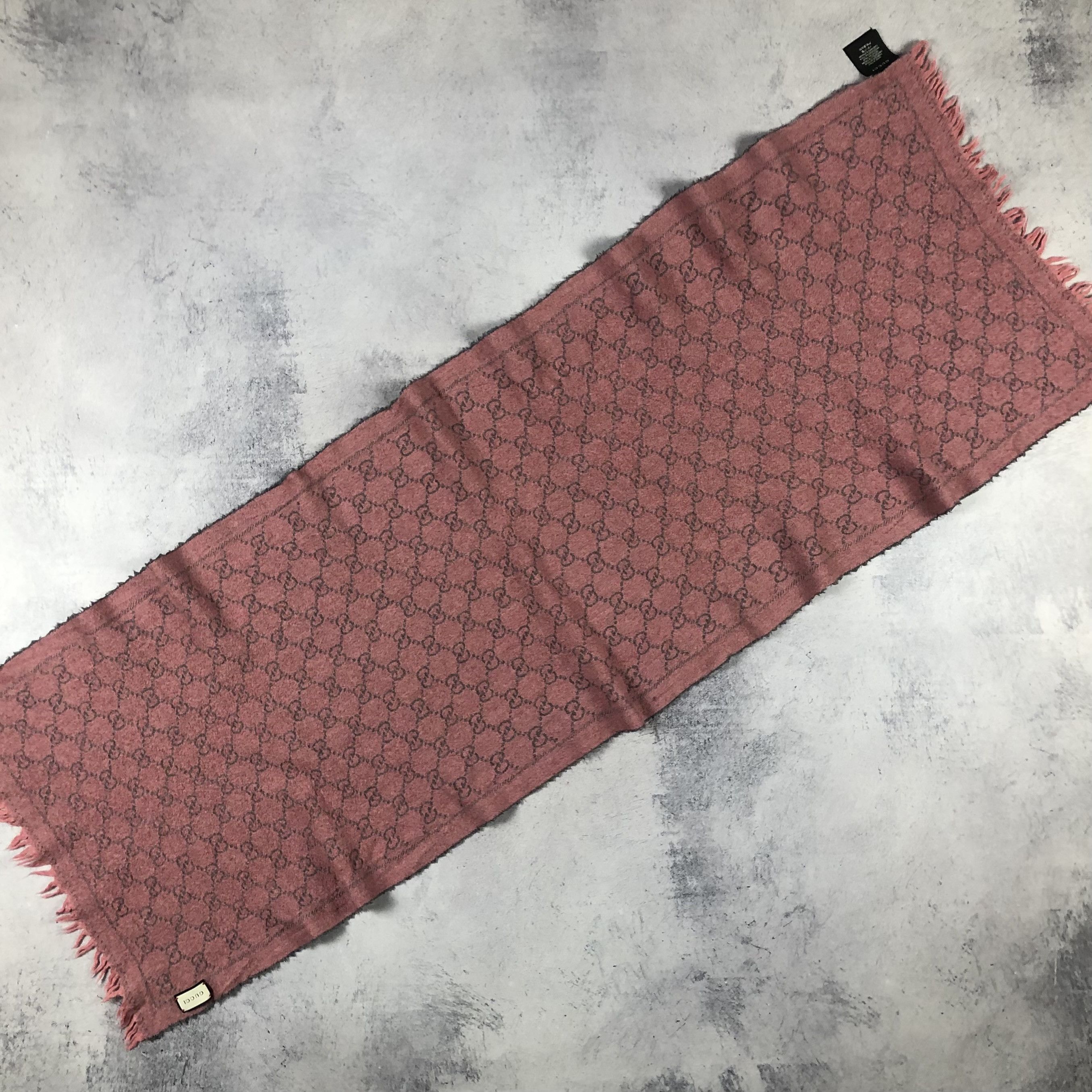 Gucci Gucci Monogram Wool Muffler Scarf Size ONE SIZE - 12 Thumbnail