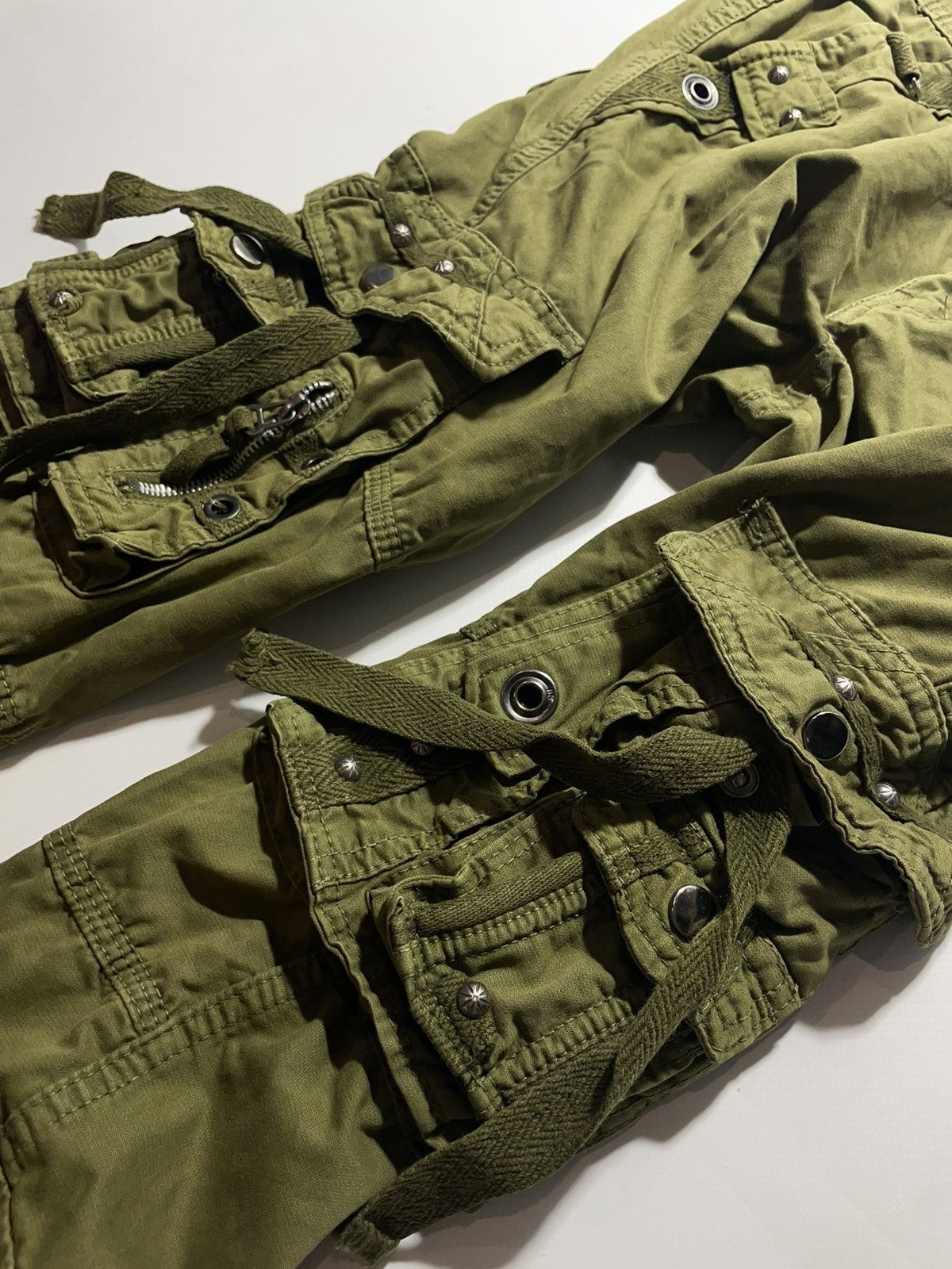 Japanese Brand Junye Jeans Multipocket Bondage Tactical Cargo Pants Size US 28 / EU 44 - 6 Thumbnail
