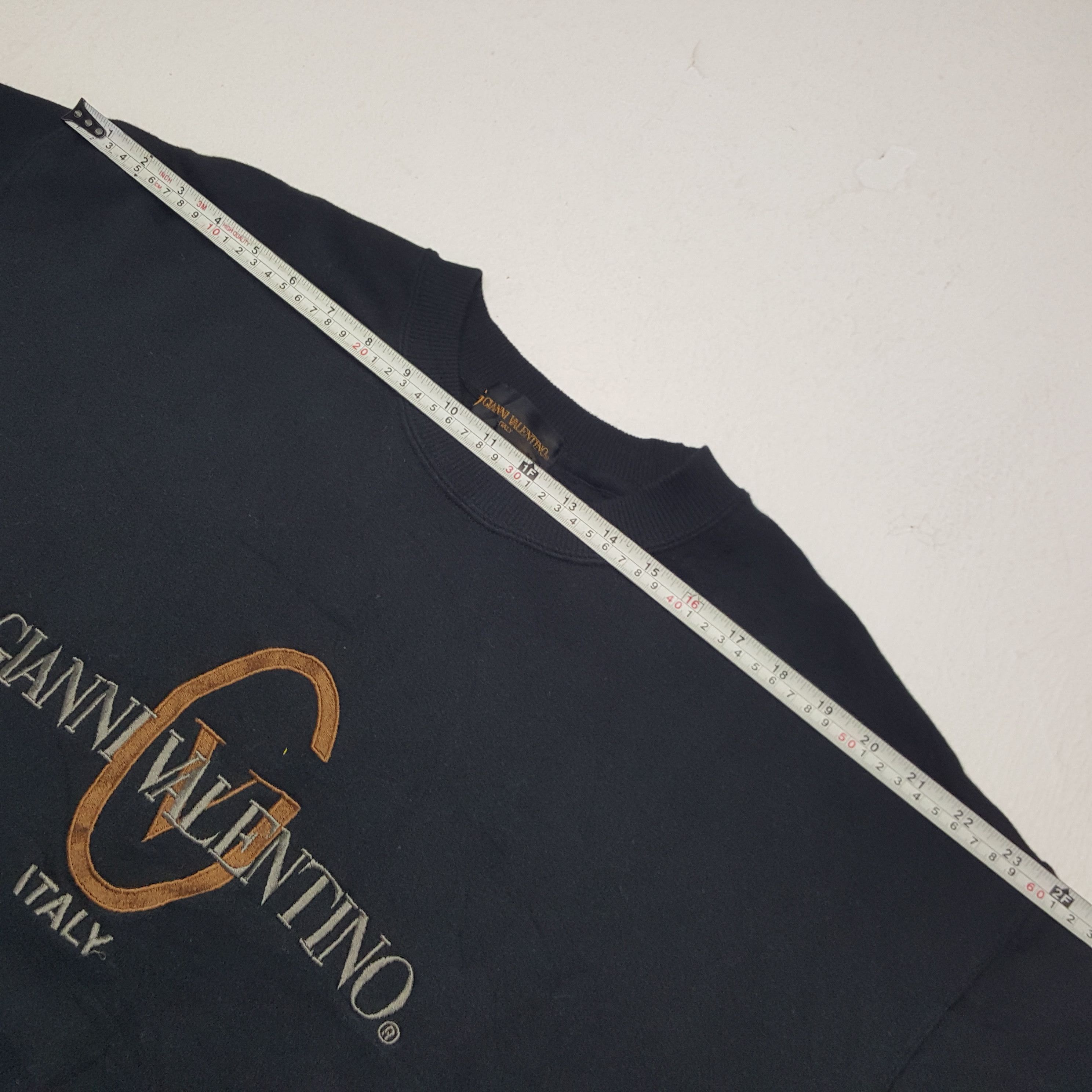 Gianni Valentino × Valentino × Vintage Vintage Gianni Valentino Embroidery Sweatshirt Size US XL / EU 56 / 4 - 5 Thumbnail