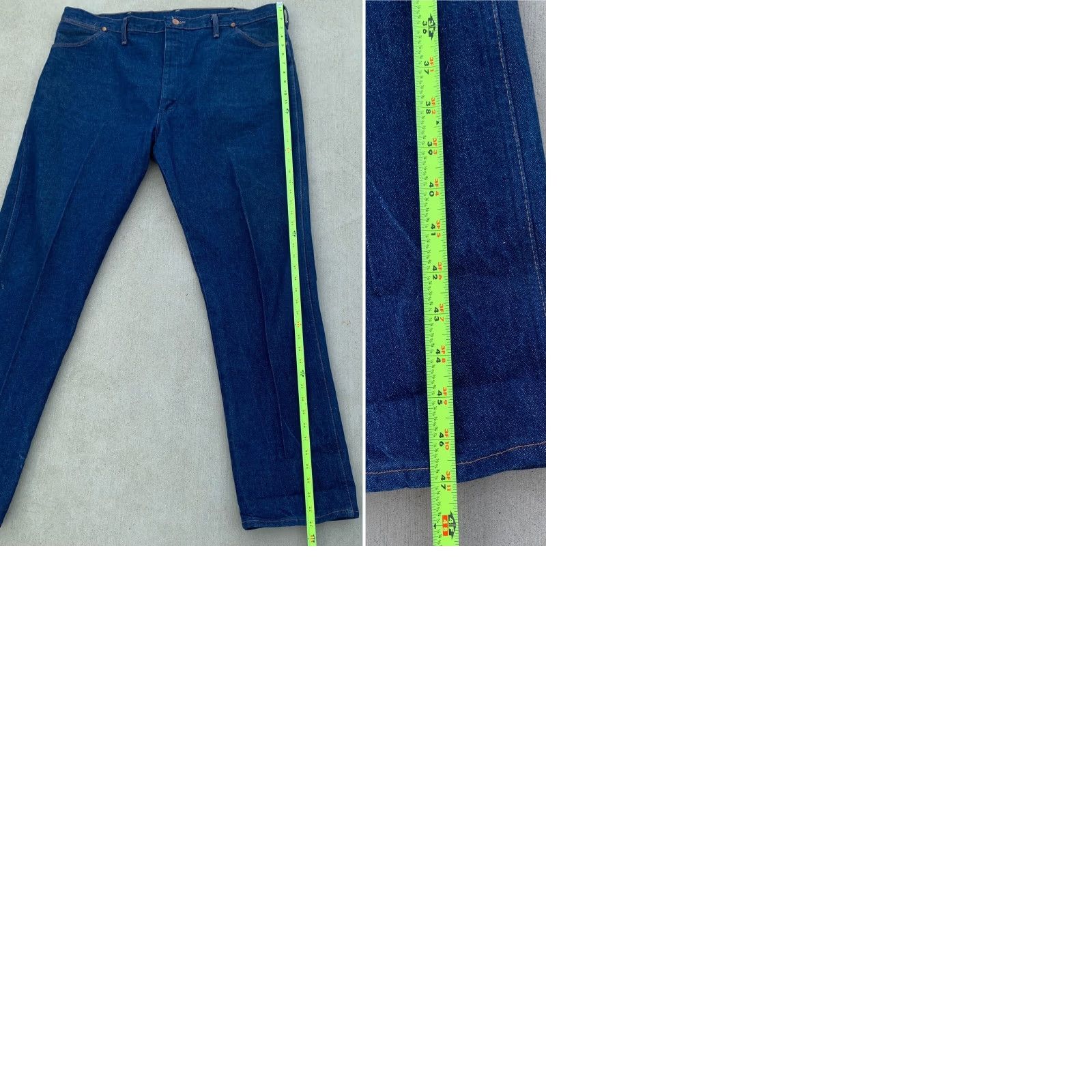 Wrangler VINTAGE Wrangler 13MWZ Jeans Shirt? No. Jeans. Wrangler 13MWZ Kid? No. This is Men. Wrangler Jeans 13MWZ Regular Inseam 34 34 1/4"? Size US 44 / EU 60 - 9 Thumbnail