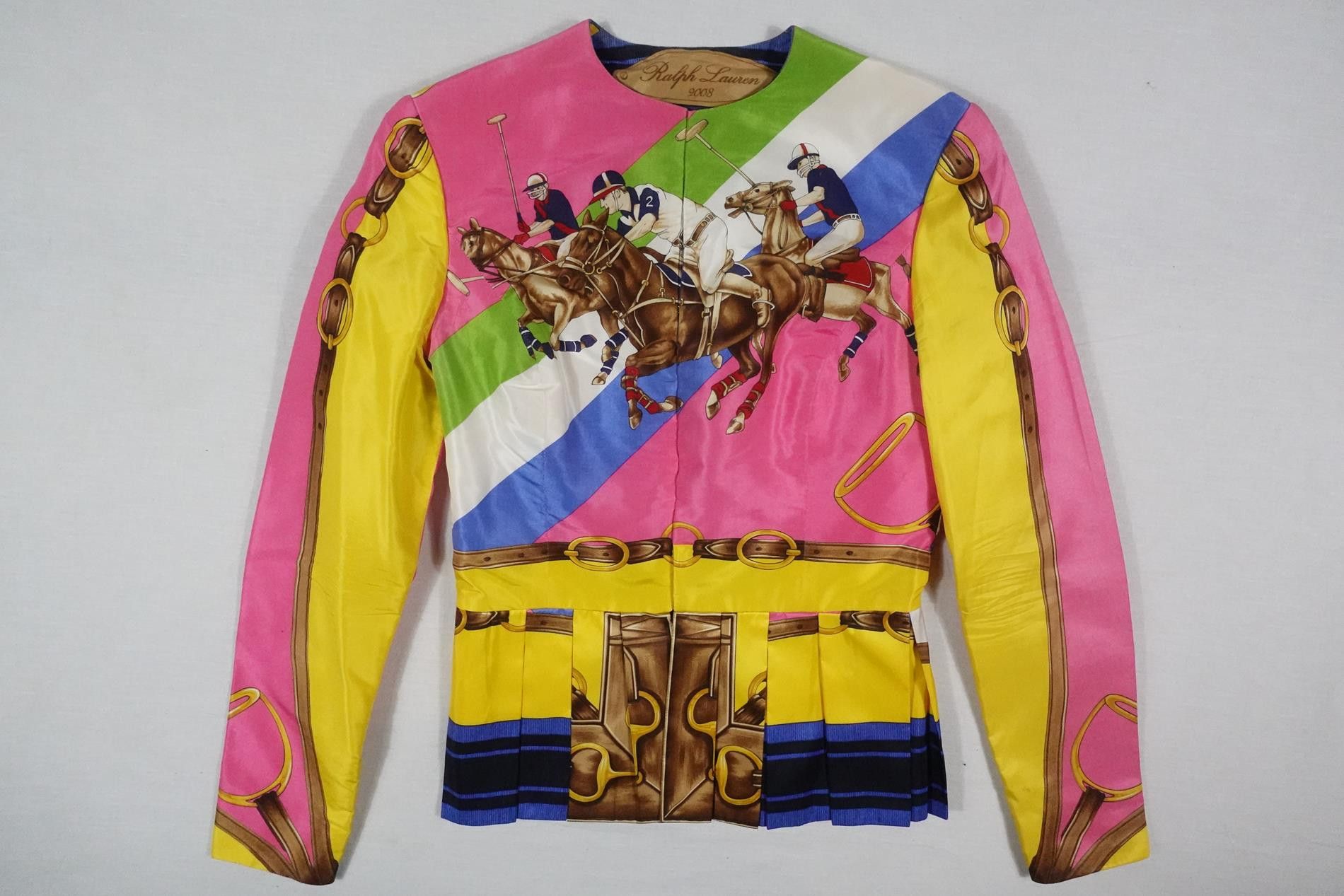 Ralph Lauren Purple Label Ralph Lauren Purple Collection Jacket Equestrian 100% Silk 6 Size M / US 6-8 / IT 42-44 - 1 Thumbnail