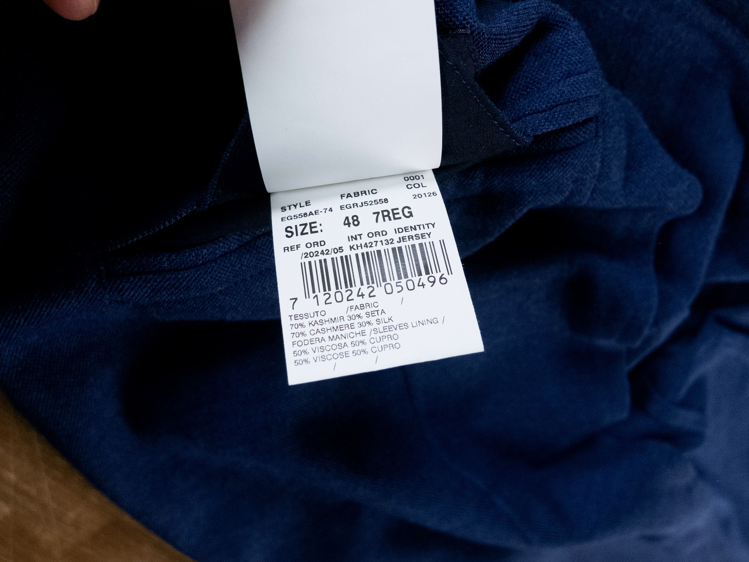 Lardini LARDINI Italy solid blue cashmere silk blazer jacket 38 48 Size 38R - 12 Thumbnail