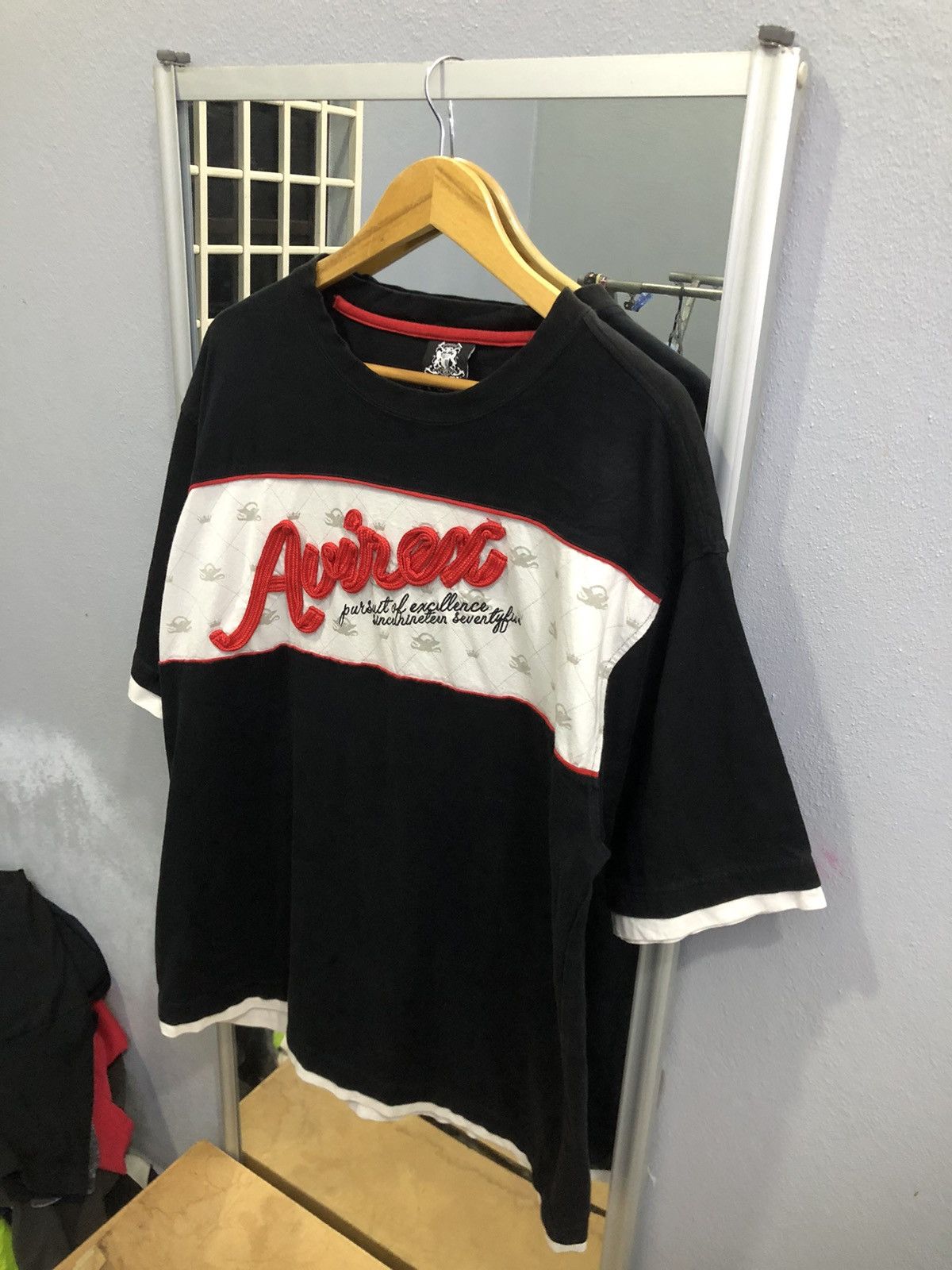 Avirex Vintage Y2K AVIREX 3D Rope Logo Panel Tee Black XL Size US XL / EU 56 / 4 - 2 Thumbnail