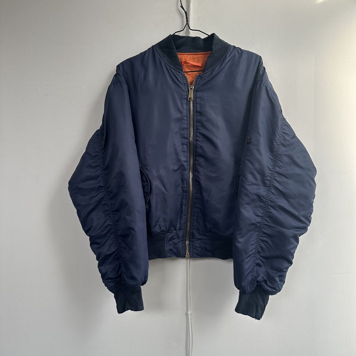 Vintage Vintage MA-1 Y2K Blue Militari Flyght Bomber USA Jacket Size US L / EU 52-54 / 3 - 9 Thumbnail