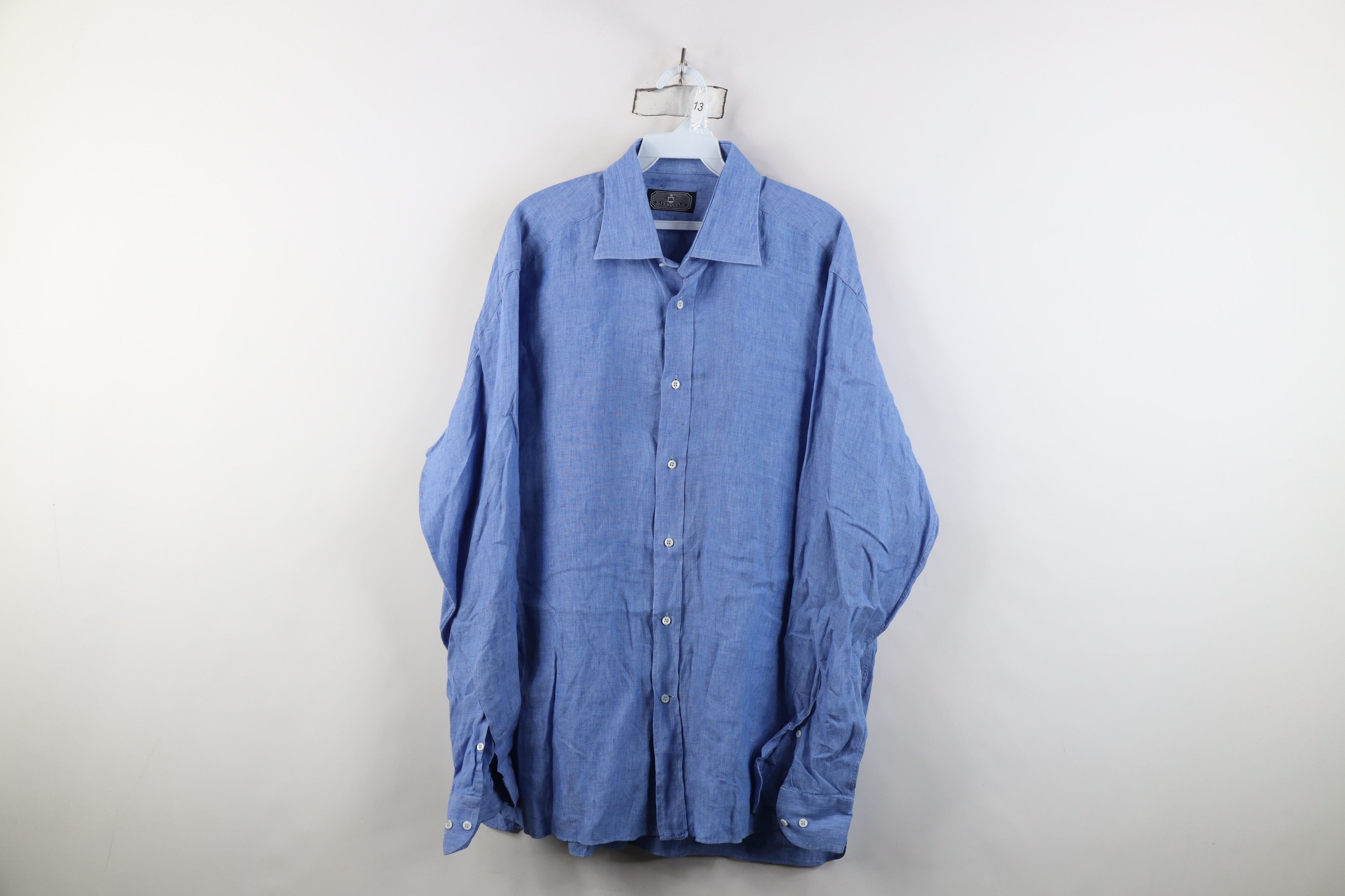 Vintage Vintage 90s Streetwear Long Sleeve Collared Button Shirt Size US L / EU 52-54 / 3 - 1 Thumbnail