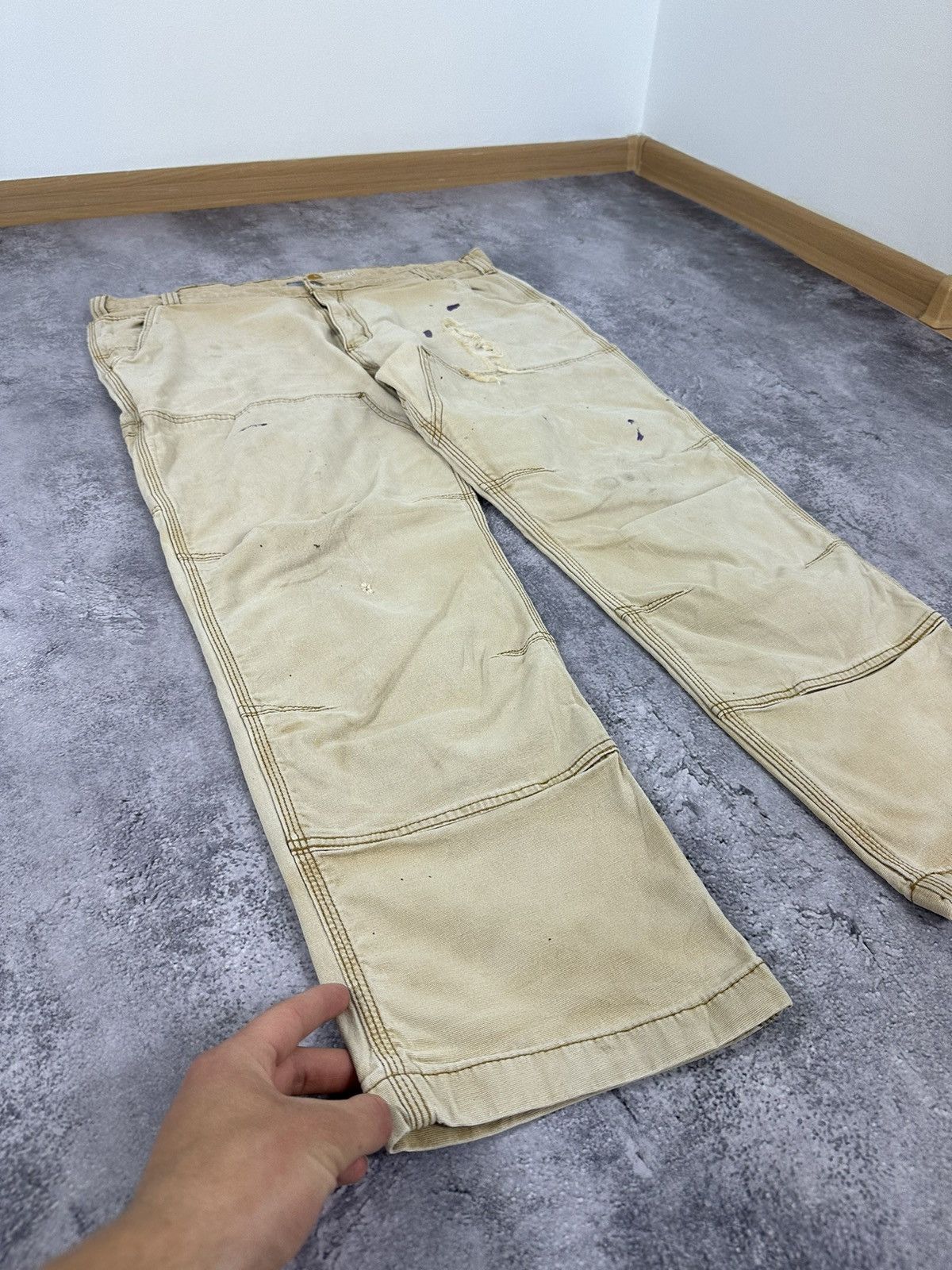 Carhartt Vintage Carhartt Double Knee Cargo Distressed USA Work Pants Size US 40 / EU 56 - 3 Thumbnail