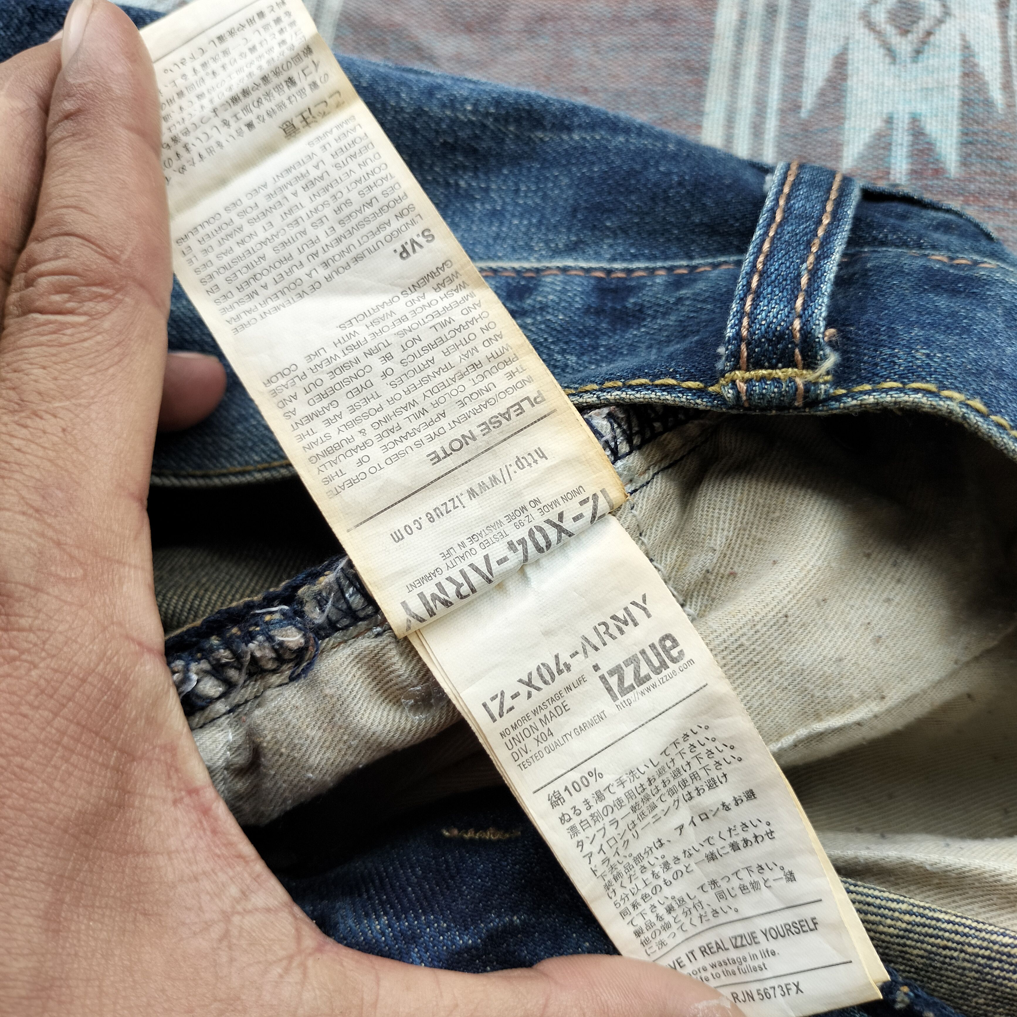 izzue Izzue patchwork premium denim japan Size US 33 - 10 Thumbnail