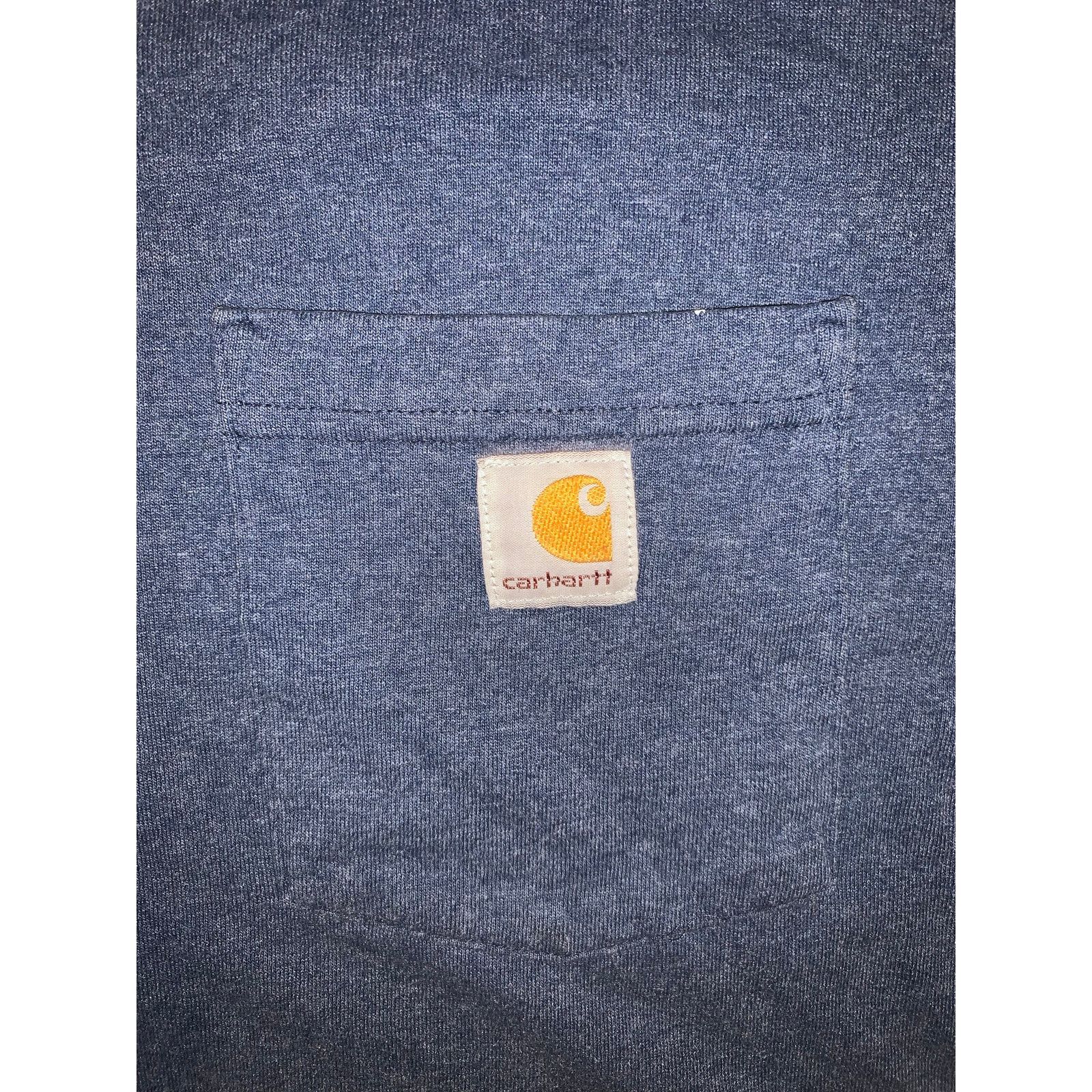 Carhartt Carhartt Henley Pocket T Shirt L Navy K128 Distressed Paint Size US L / EU 52-54 / 3 - 3 Thumbnail