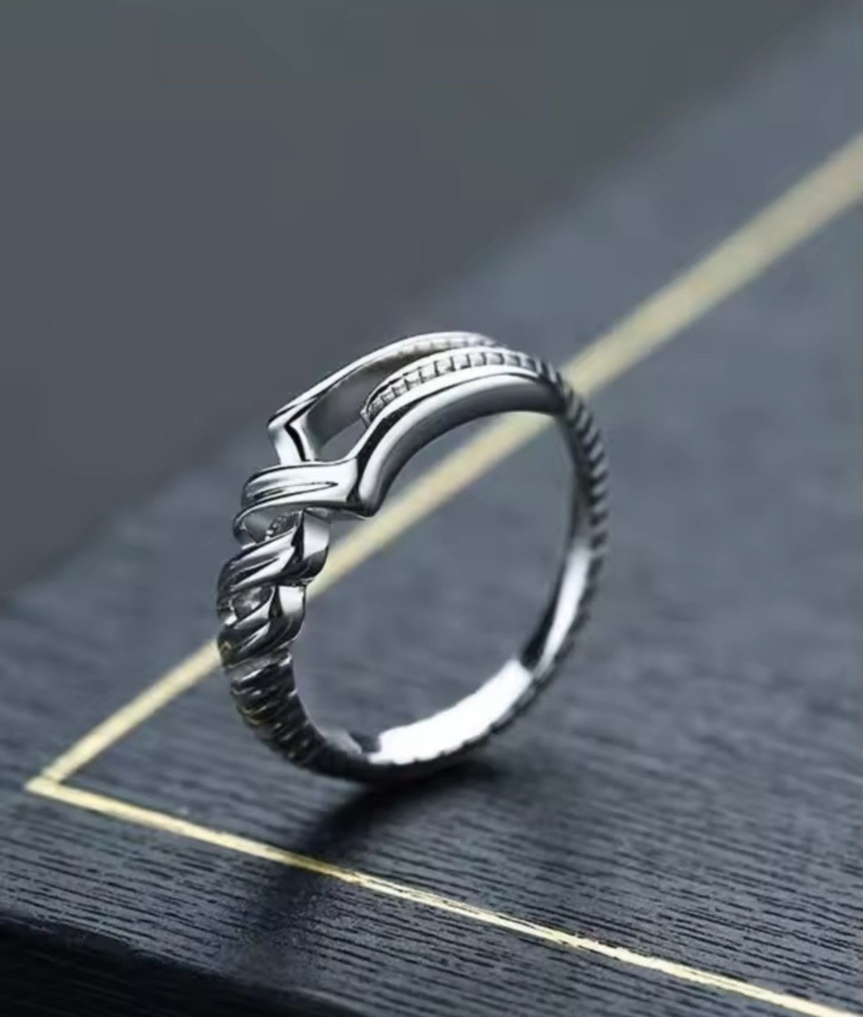 Jewelry × Vintage Spear Of Longinus Round Open Ring Size ONE SIZE - 3 Thumbnail