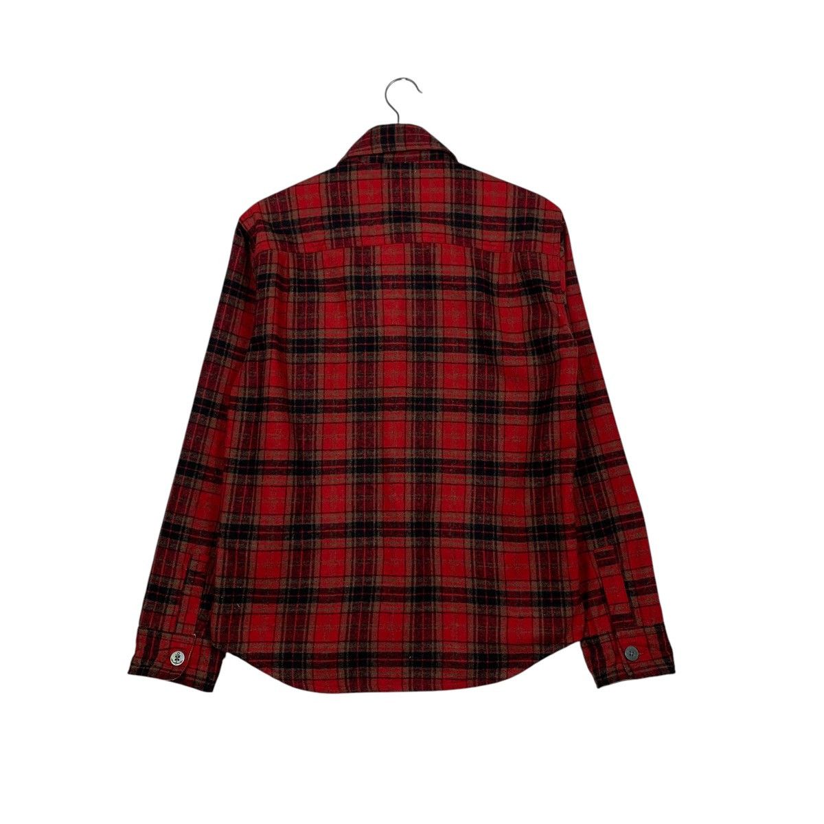 Japanese Brand INHERIT Herritage & Modernity Red Checked Flannel #1625-C72 Size US S / EU 44-46 / 1 - 17 Thumbnail