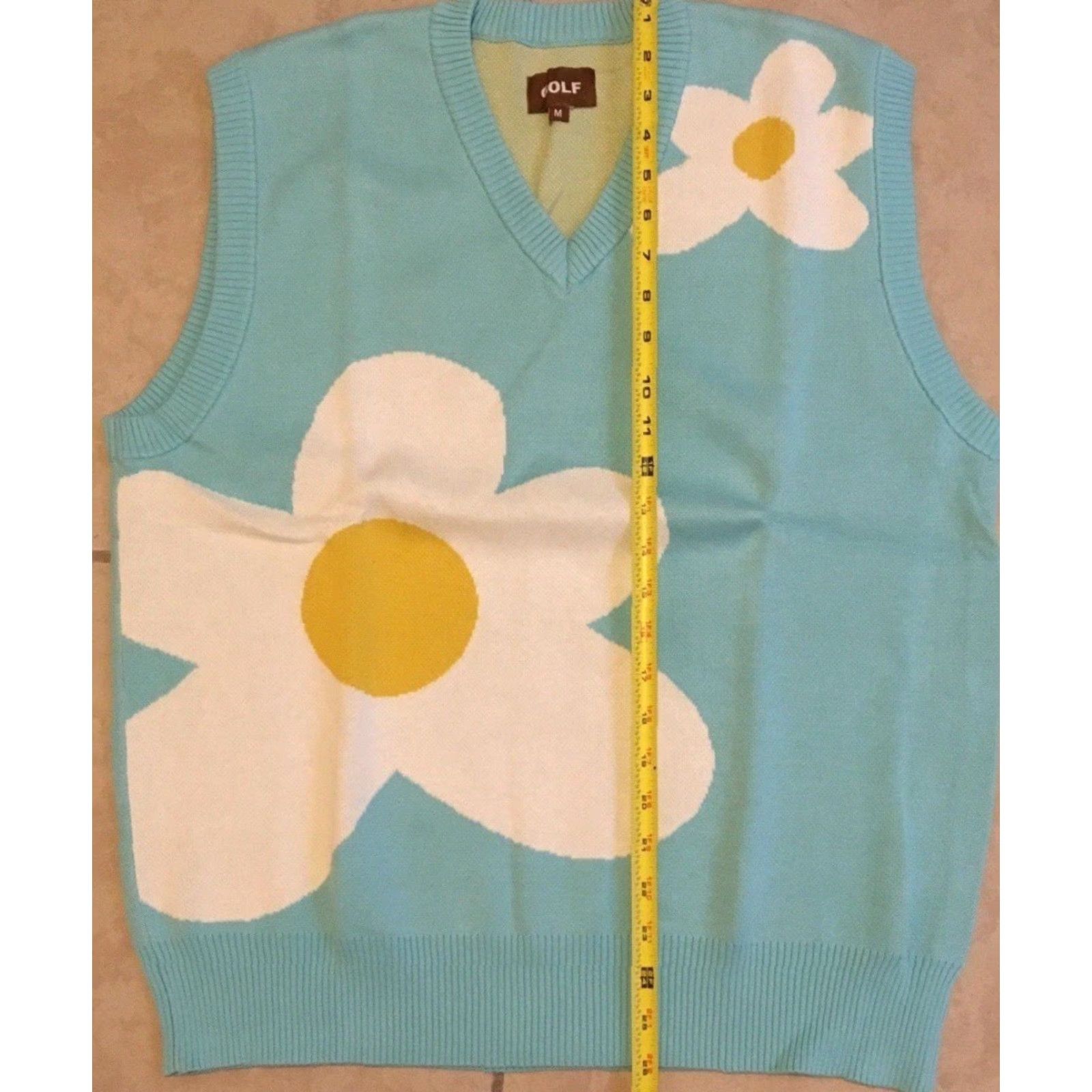 Golf Wang VINTAGE Golf Wang Le Fleur Sweater Vest Shirt Men M Blue Golf Wang Le Fleur Sweater Vest Solely from original words. Size US M / EU 48-50 / 2 - 8 Thumbnail