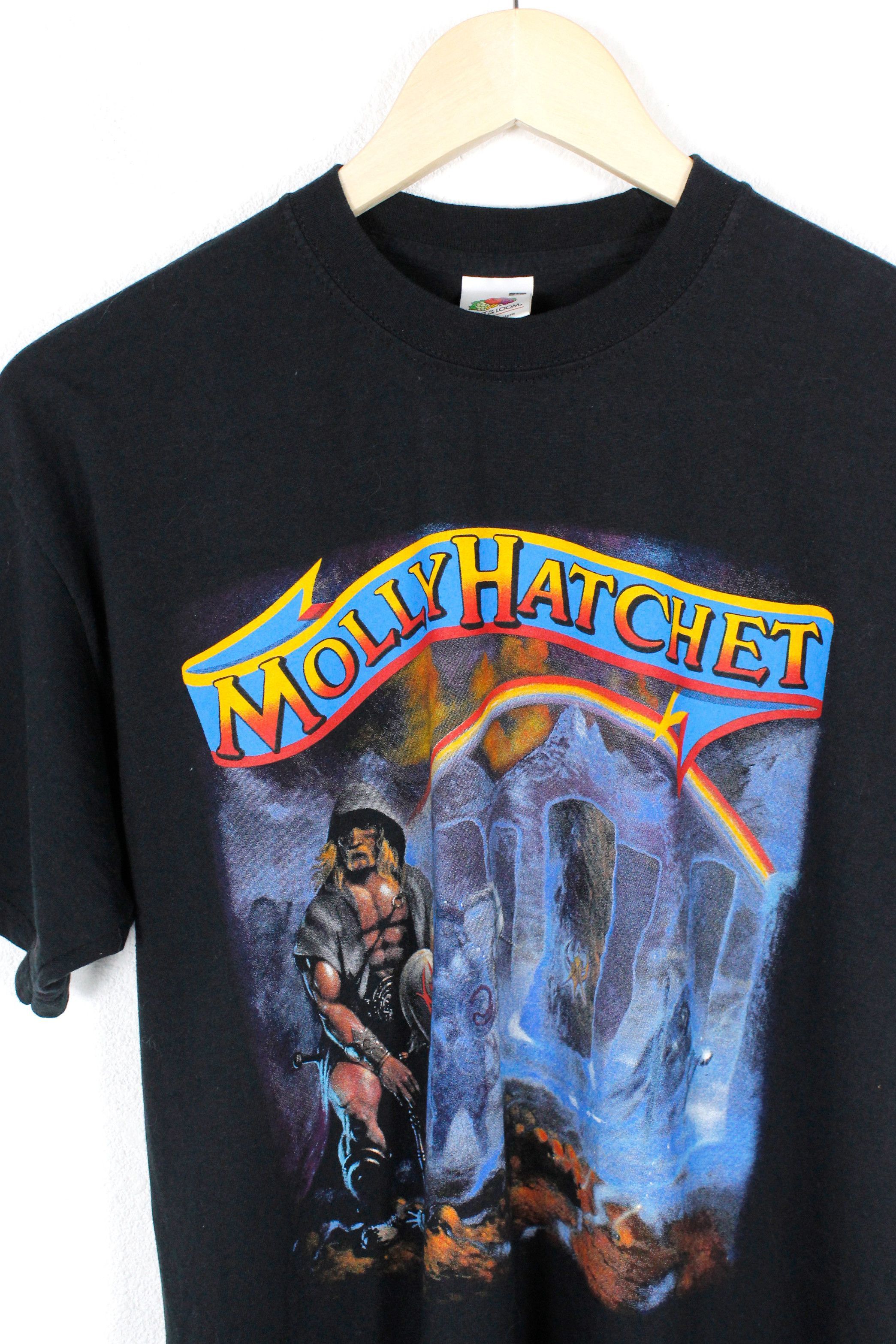 Band Tees × Vintage Vintage Molly Hatchet Y2K Tour Tshirt Tee Dave Hlubek Size US M / EU 48-50 / 2 - 2 Thumbnail