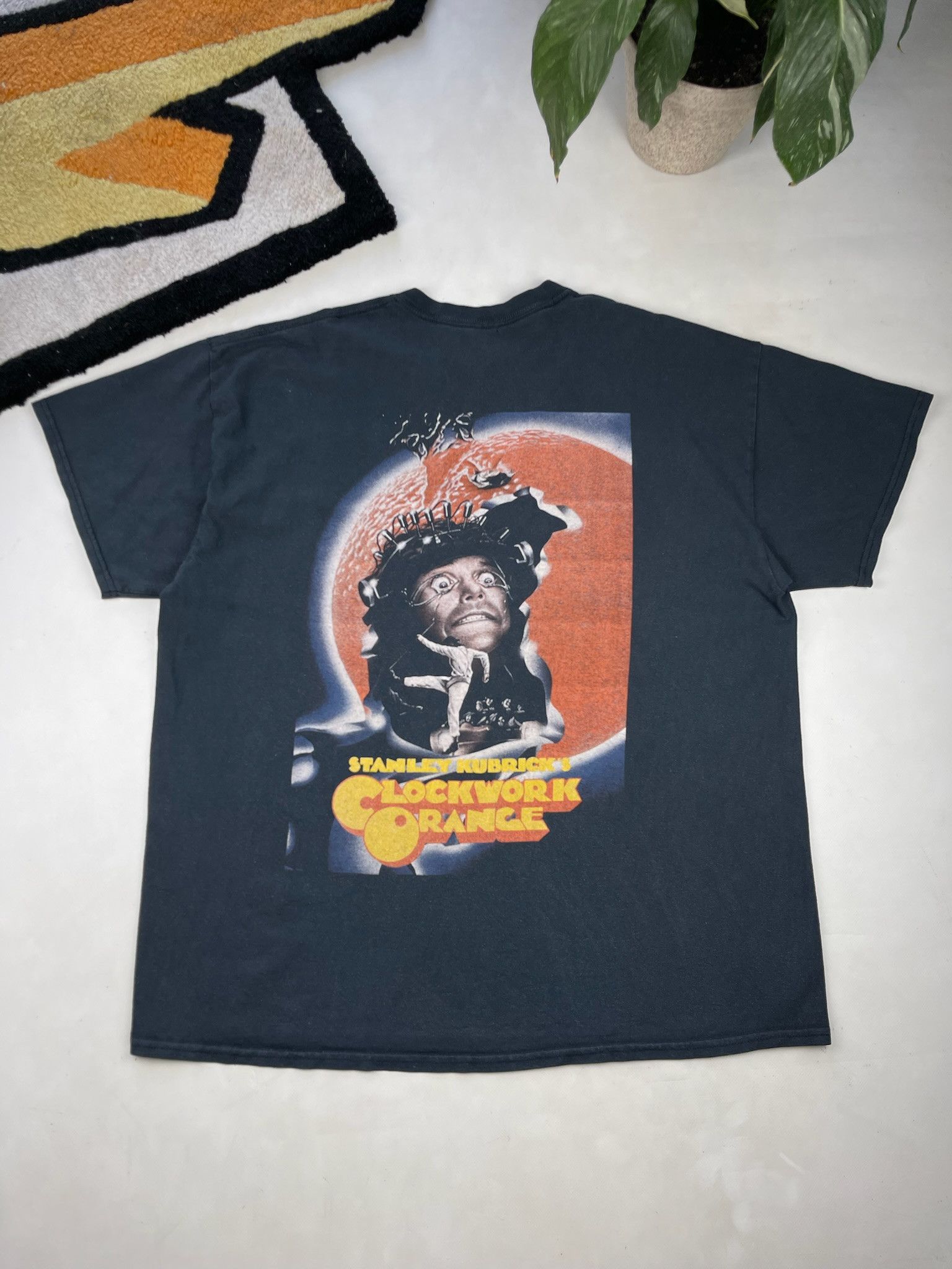 Pre-owned Band Tees Clockwork Orange Vintage T Shirt Movie Tee Stanley Kubrick In Black