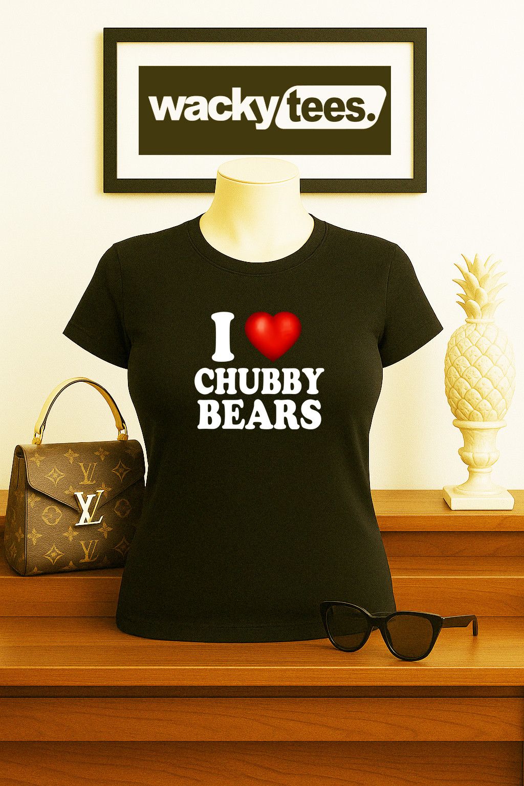 Other I Love Chubby Bears I Heart Plushes Adult Graphic Tee Shirt Size US L / EU 52-54 / 3 - 1 Thumbnail