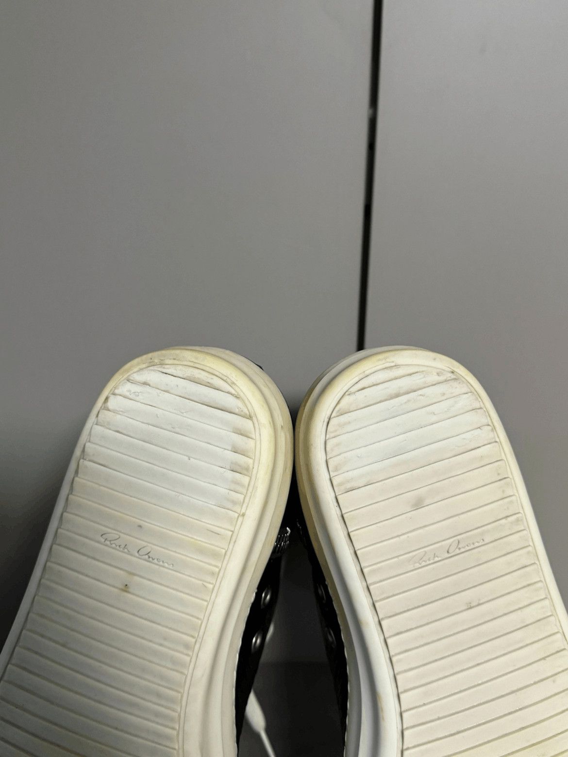 Rick Owens Sz 42.5 Rickowens Mainline Leather Hi-top Size US 9.5 / EU 42-43 - 8 Thumbnail