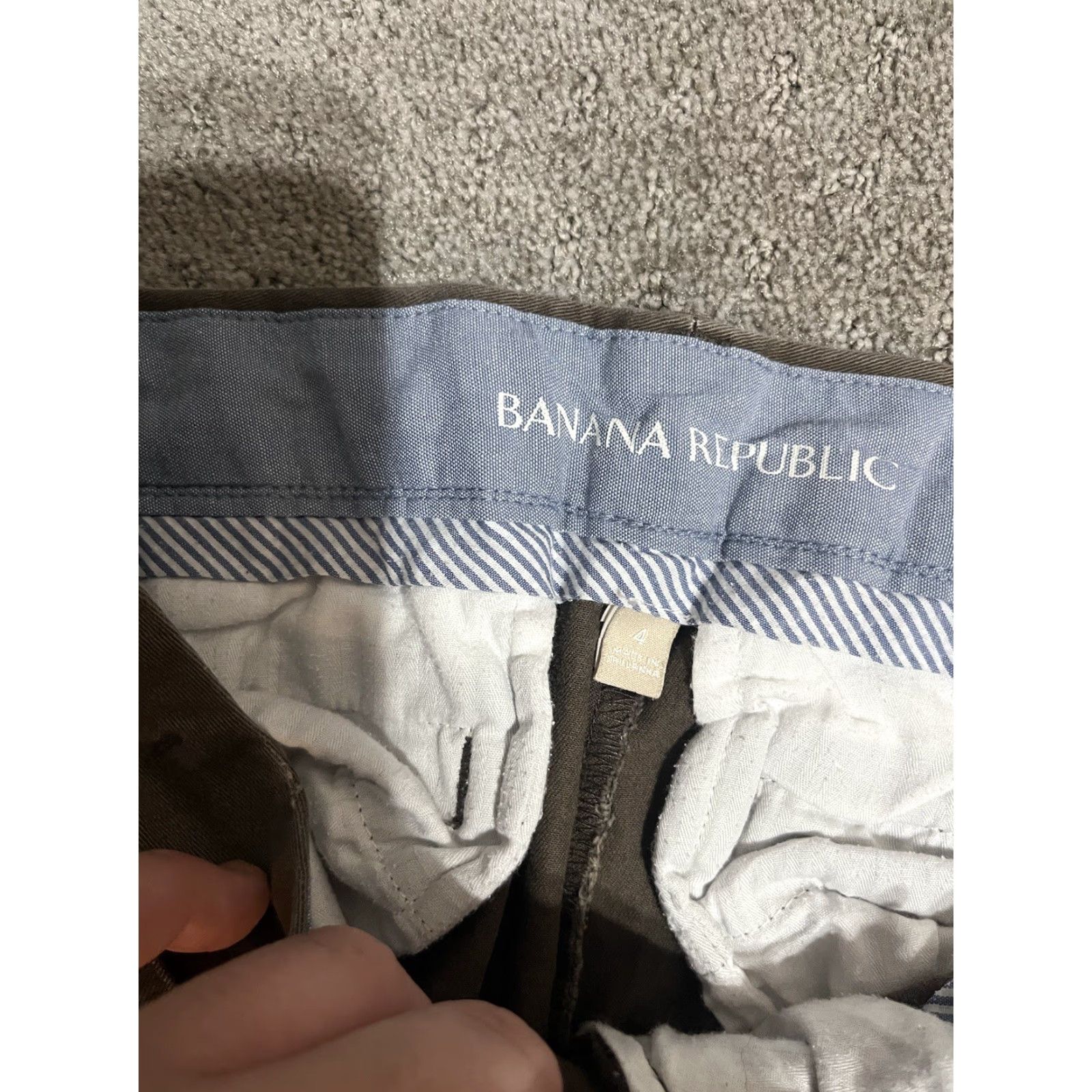 Banana Republic Banana Republic Pants Chino Womens Regular 4 Brown Twill Front Flat Girlfriend Authentic 98% Cotton 2% Spandex Size 27" / US 4 / IT 40 - 5 Thumbnail