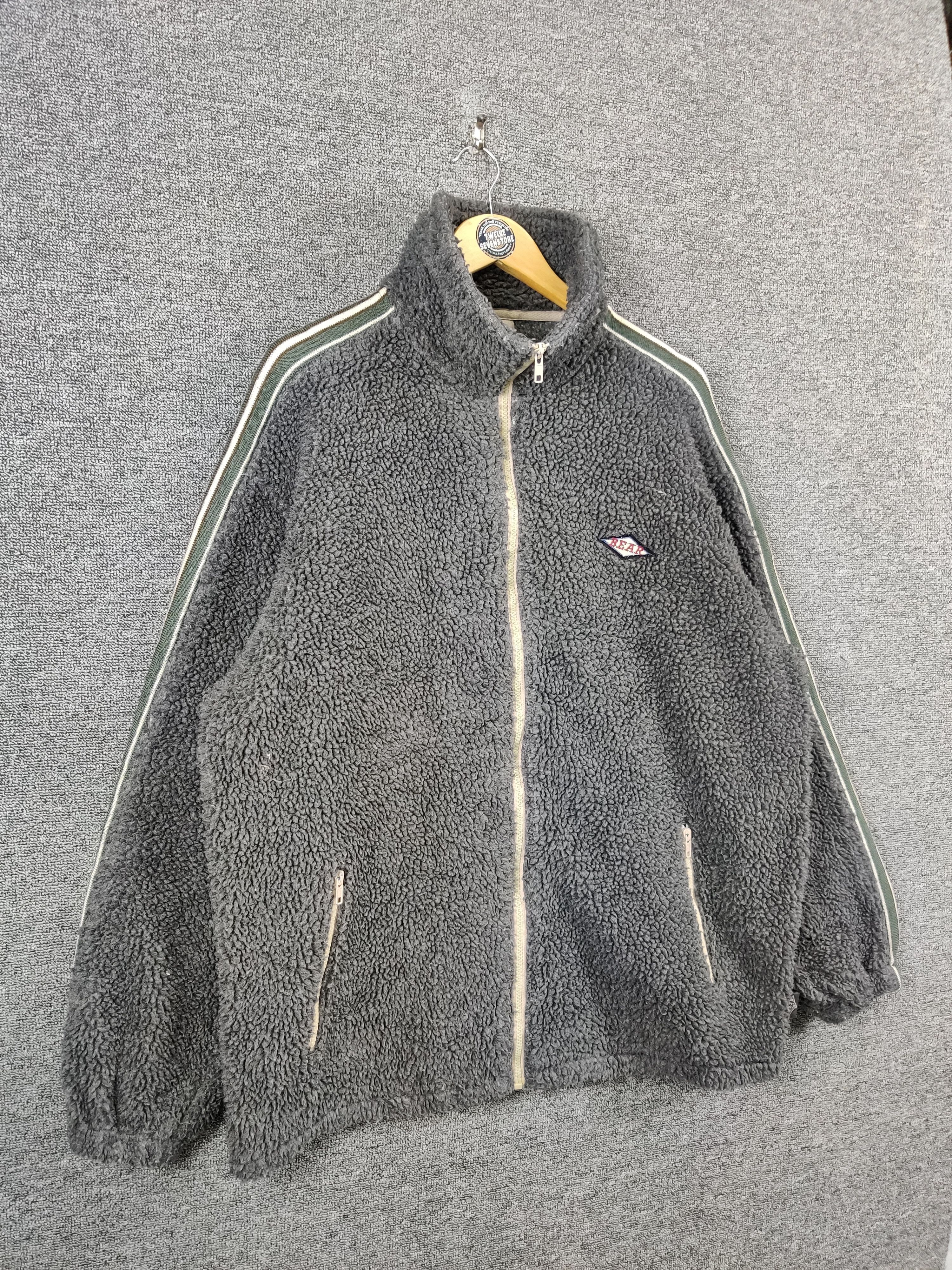 Japanese Brand Vintage Bear Sherpa Deep Pile Zipper Jacket Size US XL / EU 56 / 4 - 8 Thumbnail